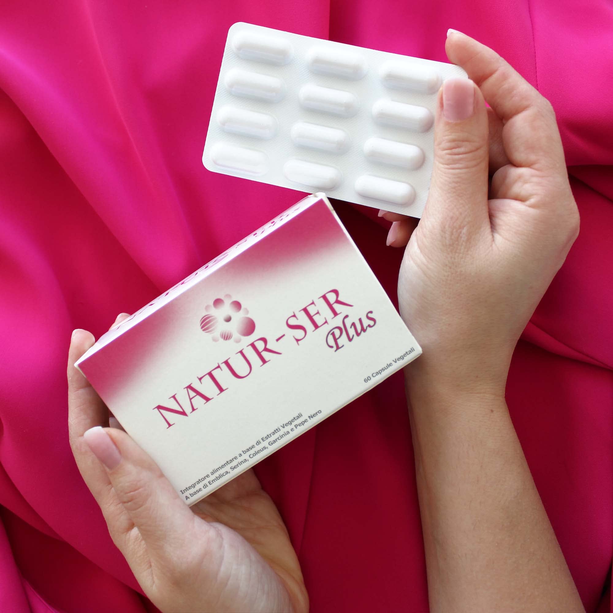 Naturamla - Natur-Ser Plus, Integratore Alimentare a Base di Estratti Vegetali, Contribuisce al Fisiologico Mantenimento del Controllo del Peso - Made In Italy - 60 Compresse