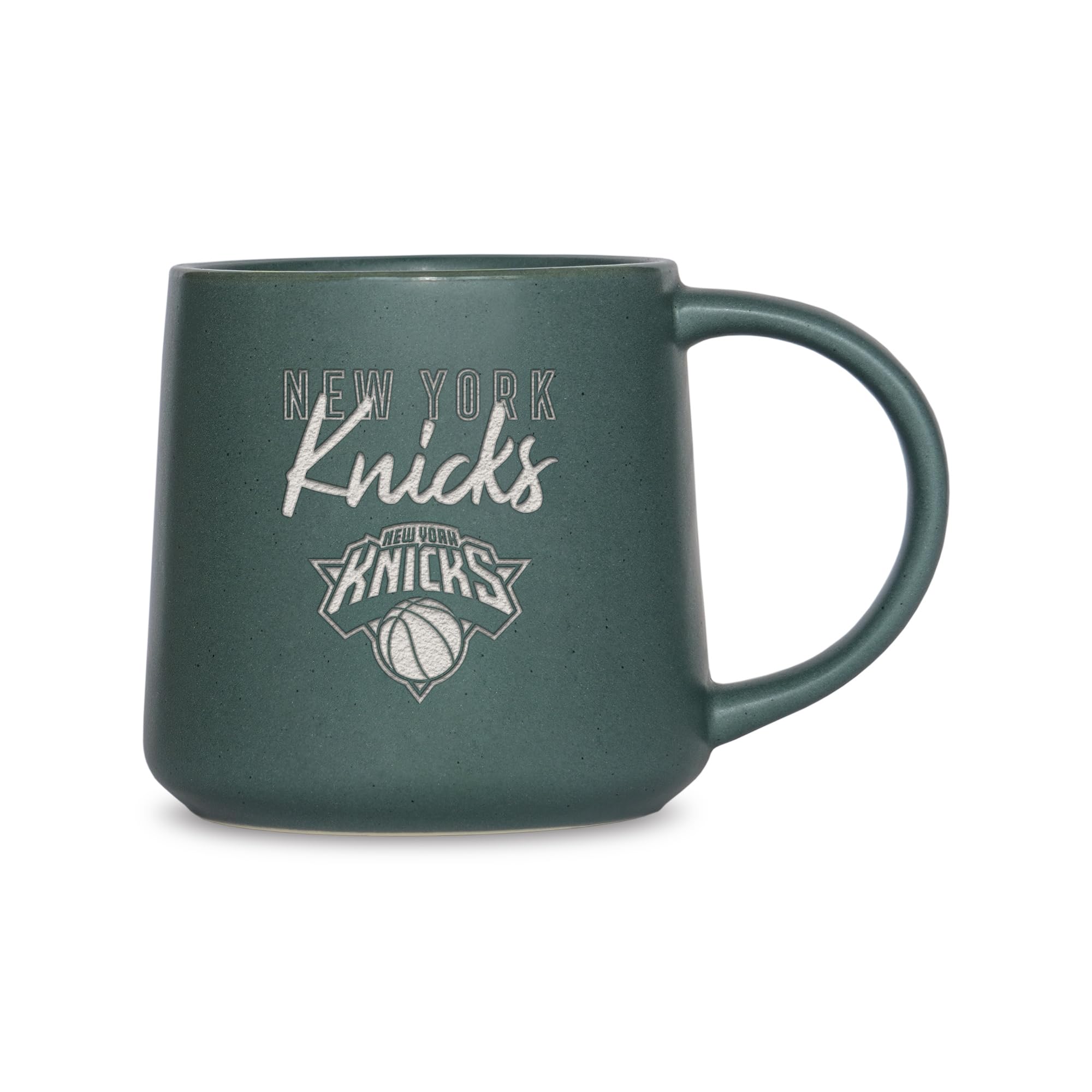 Rico Industries NBA Basketball New York Knicks Sage 16oz Ceramic Taper Mug