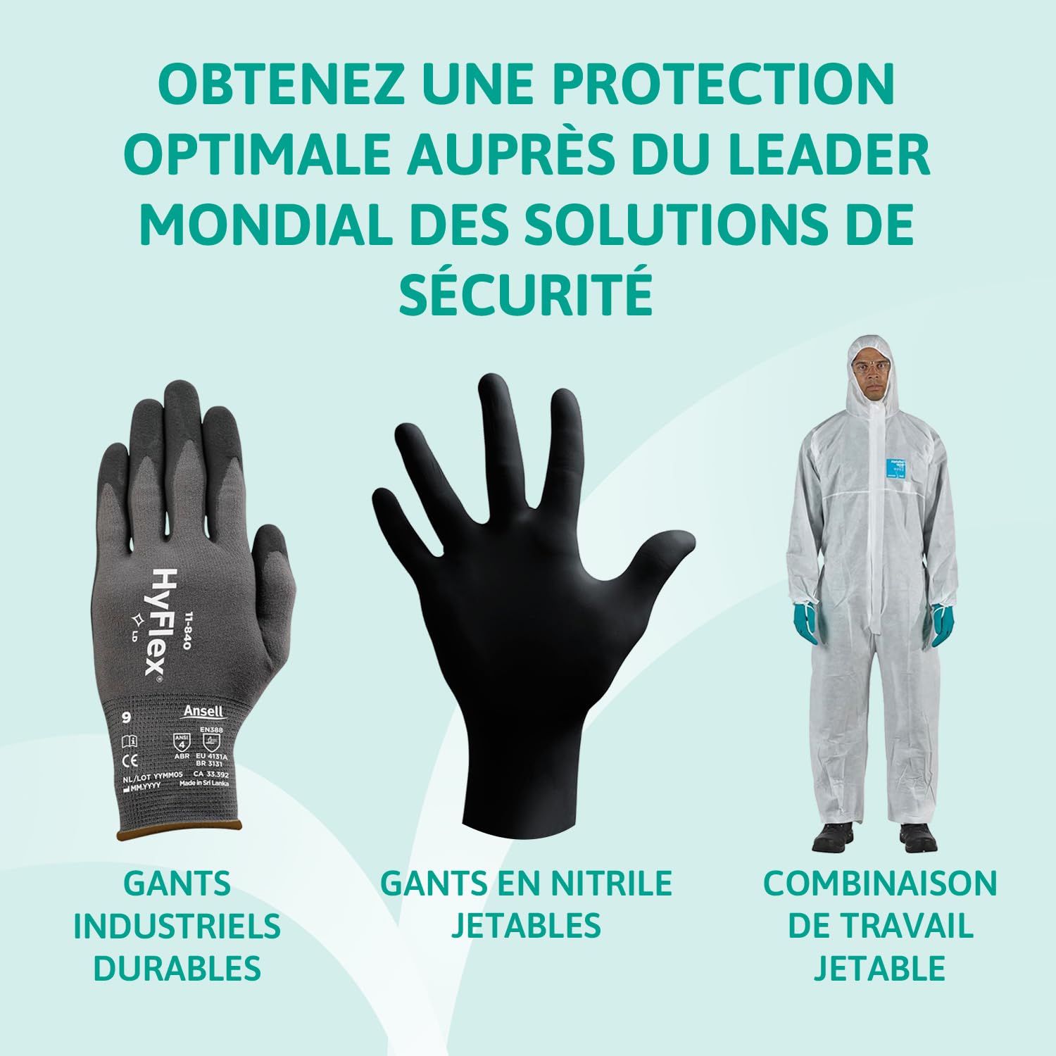 Ansell ActivArmr RIG011B, Gants de protection en caoutchouc, Gants latex noir flexibles et durables, Protection contre les éclairs d'arc, Gants électriciens, Gants de travail 2XL, Noir, 1 paire