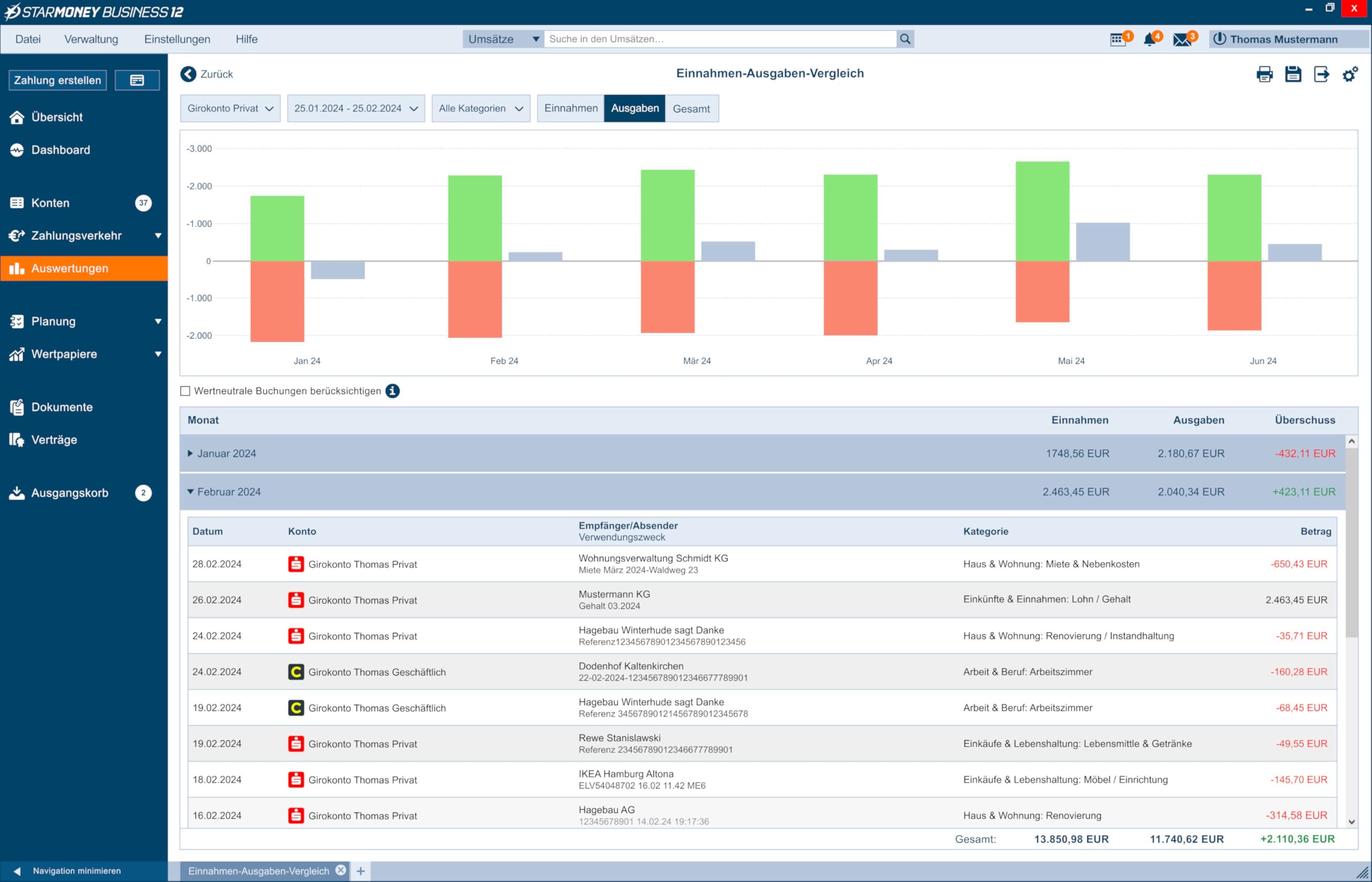 StarMoney 12 Business Jahreslizenz inkl. Premium Support