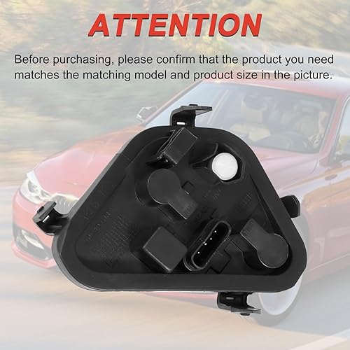 Miniatura 5 de Soporte de lámpara trasera izquierda del lado del conductor con arnés y bombillas compatible con BMW Serie 3 320i 328i 335i 328d 2012 2013 2014 2015