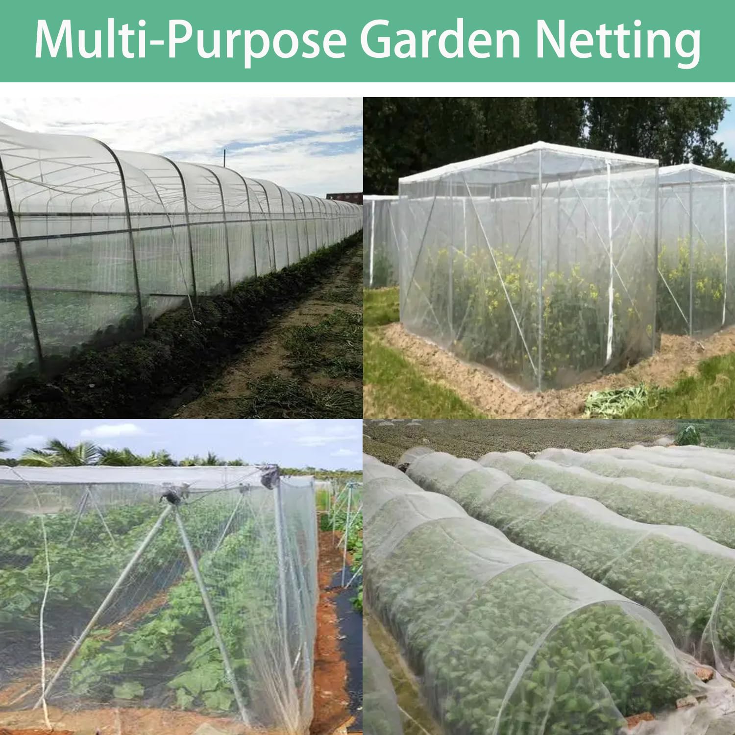 Filet Anti-insectes 3x10m – Protection Jardin & Potager – Mailles Fines Respirantes – Polyéthylène Résistant – Découpable