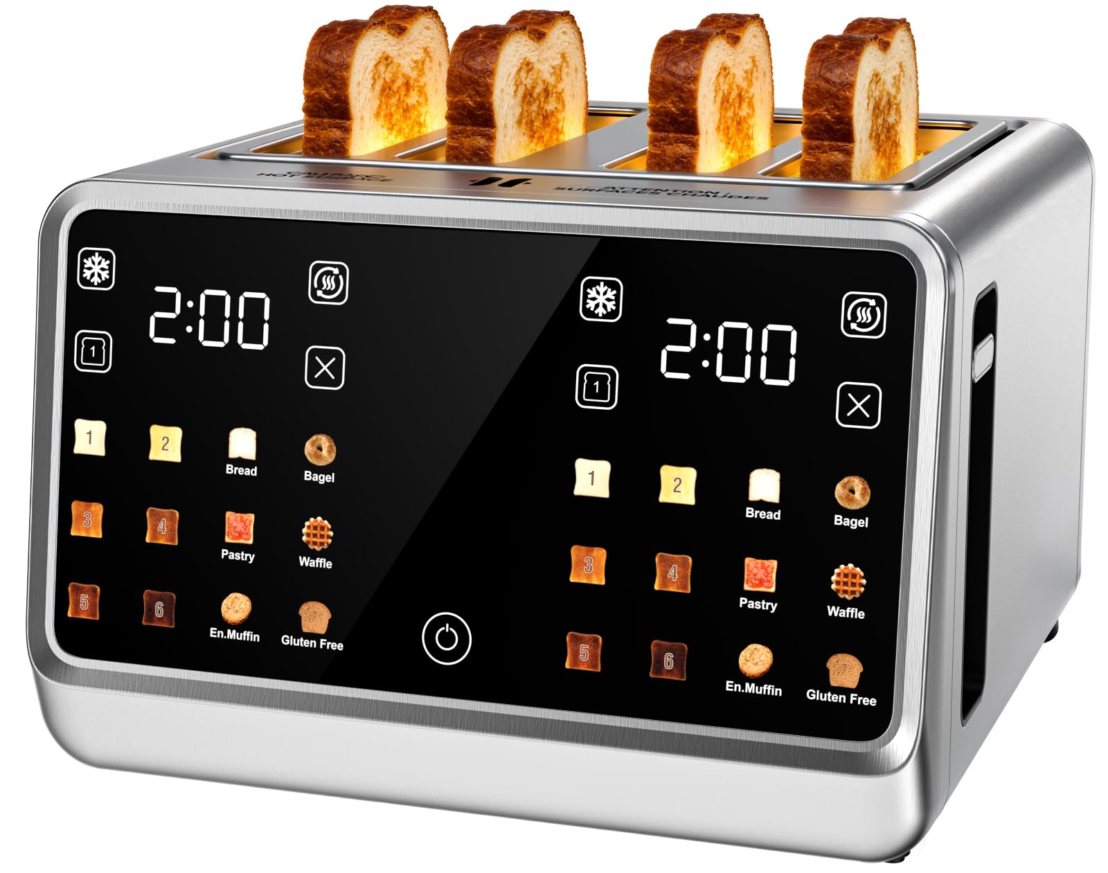 Foyoconven Smart 4-Slice Toaster