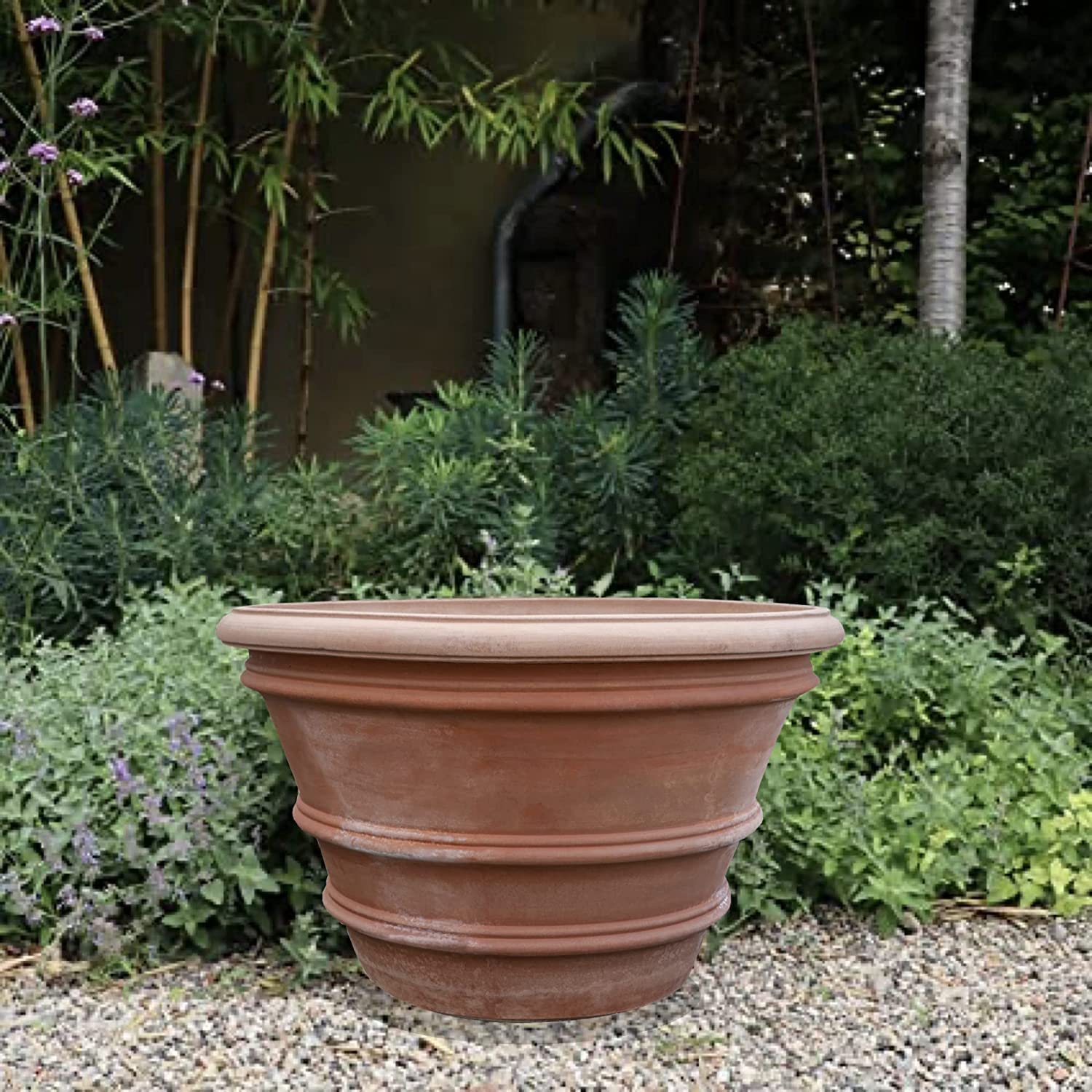 Biscottini Vasi terracotta grandi per piante 116x70x116 cm Made in Italy | Vaso grande da esterno artigianale