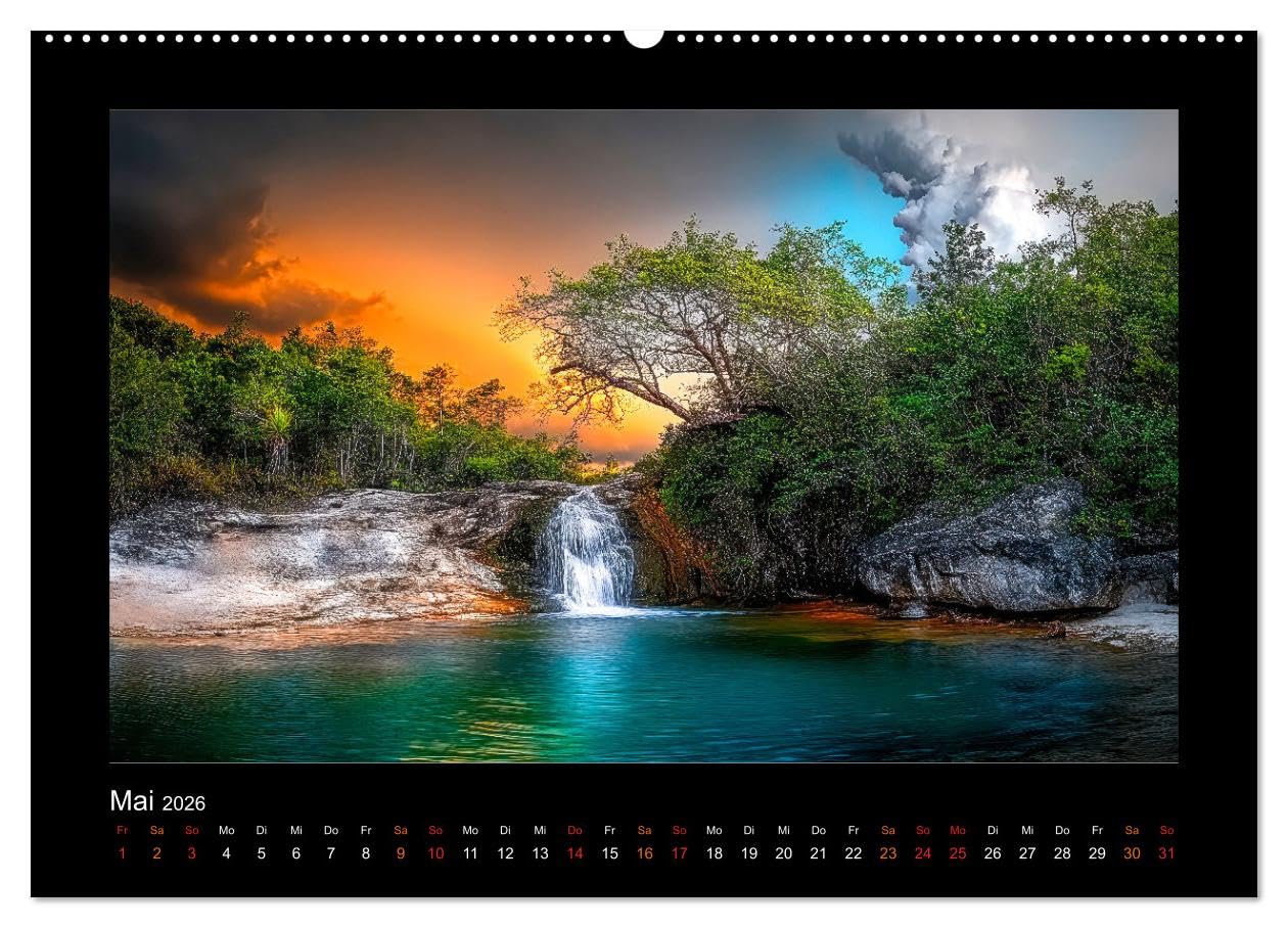 Brasilien - Natur, Kultur und Lebensfreude (Wandkalender 2026 DIN A2 quer), CALVENDO Monatskalender: Ein Land voller Rhythmus, Farben und Schönheit. (CALVENDO Orte)