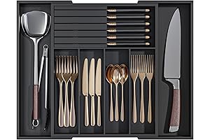 Utensil Organizer for Drawer - Expandable Cutlery Tray