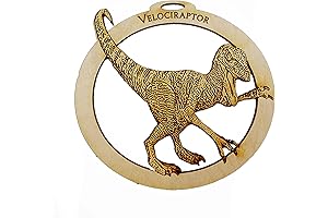 Personalized Velociraptor Christmas Ornament