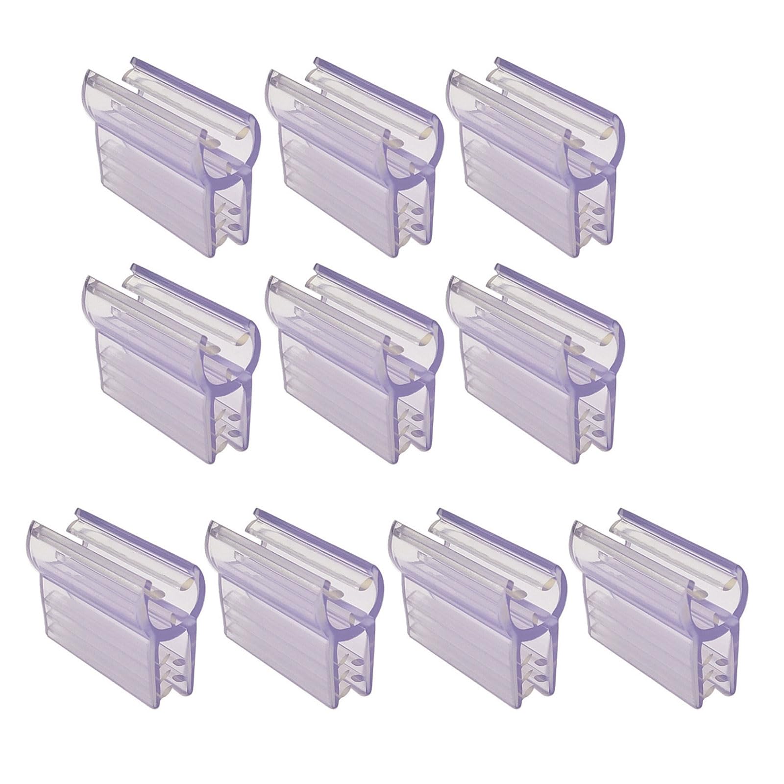 Laiousn Multicolor 10Pcs Heavy Duty Label Clips For Display Wire Racks Gridwall Sign Holder Clip Merchandise Sign Display Holder Stand Protective Label Clips Retail