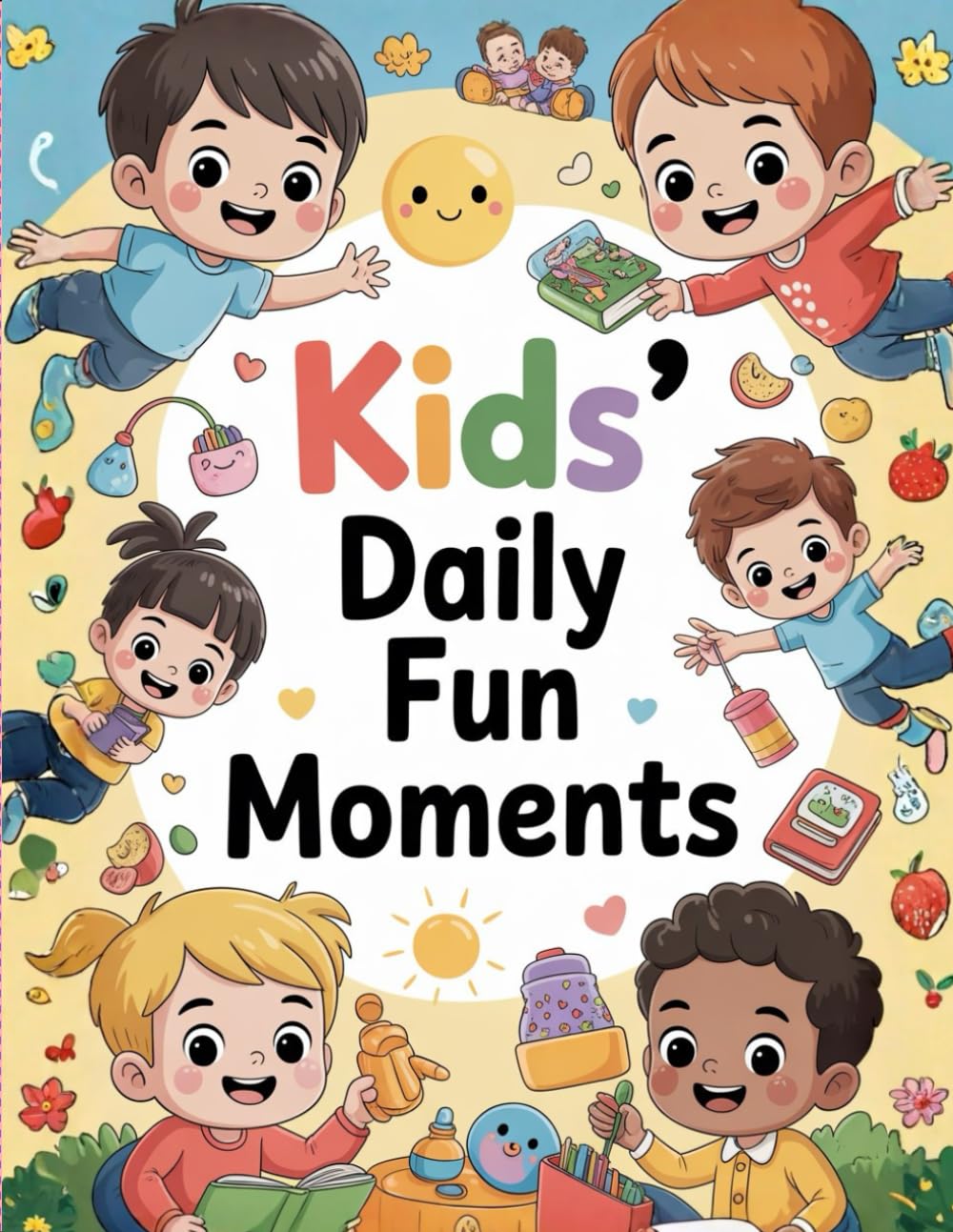 Kids’ Daily Fun Moments: Cute Everyday Adventures Coloring Book for Kids