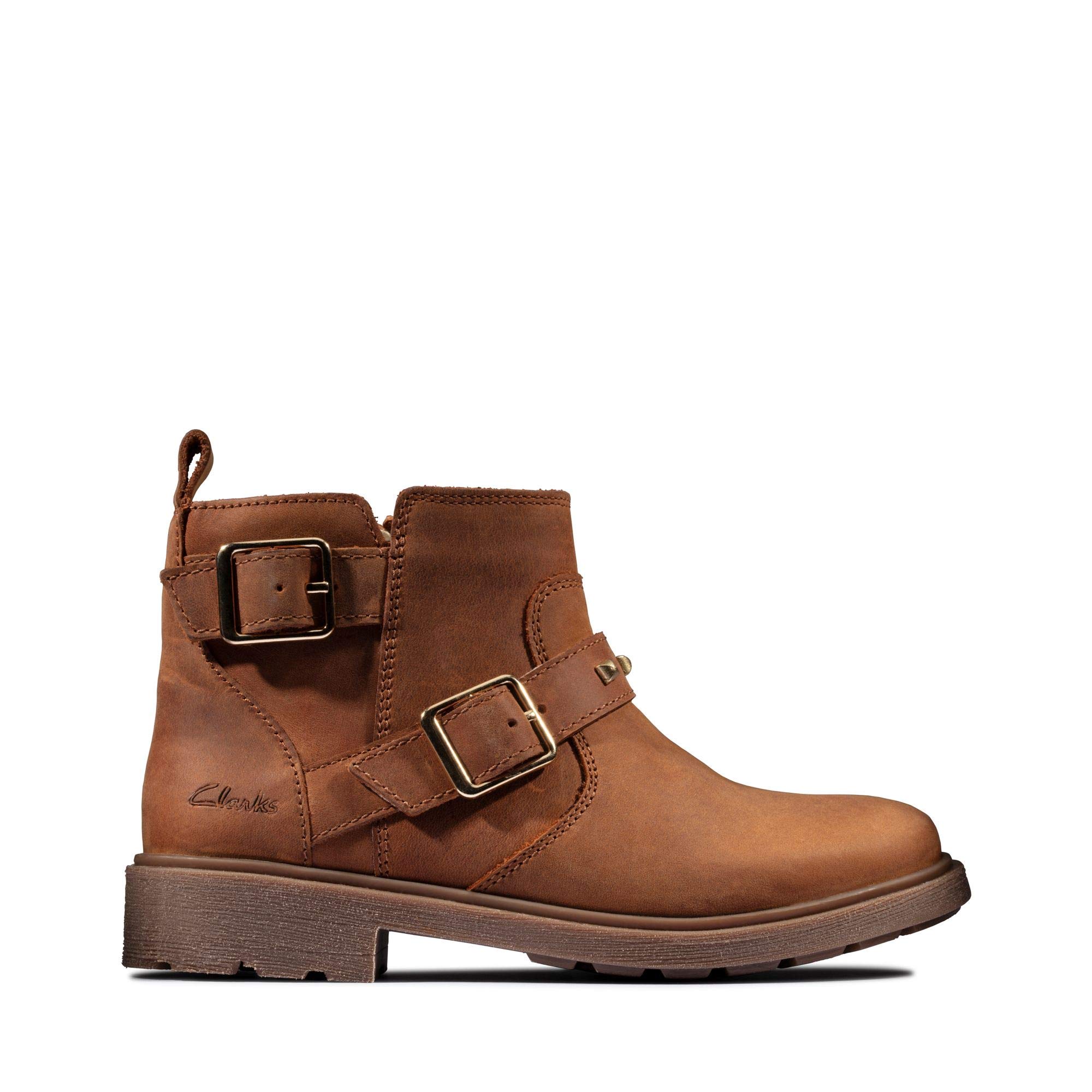 Clarks Astrol Trim K, Girls’ Chelsea, Tan, 10.5 Child UK (28.5 EU)
