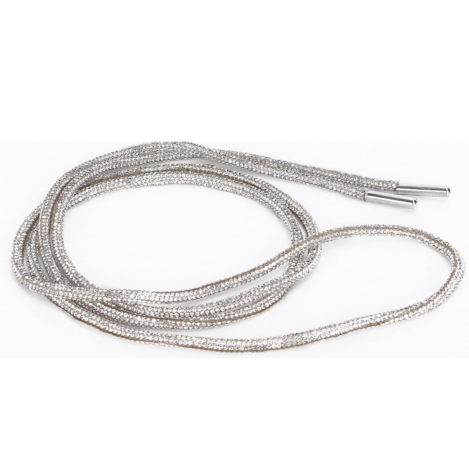 GLOGLOW Rhinestone Shoelaces, Dazzling Jewelry Belt for Clothing Decoration, for Skirts, Short Skirts, Cocktail Party — view 7