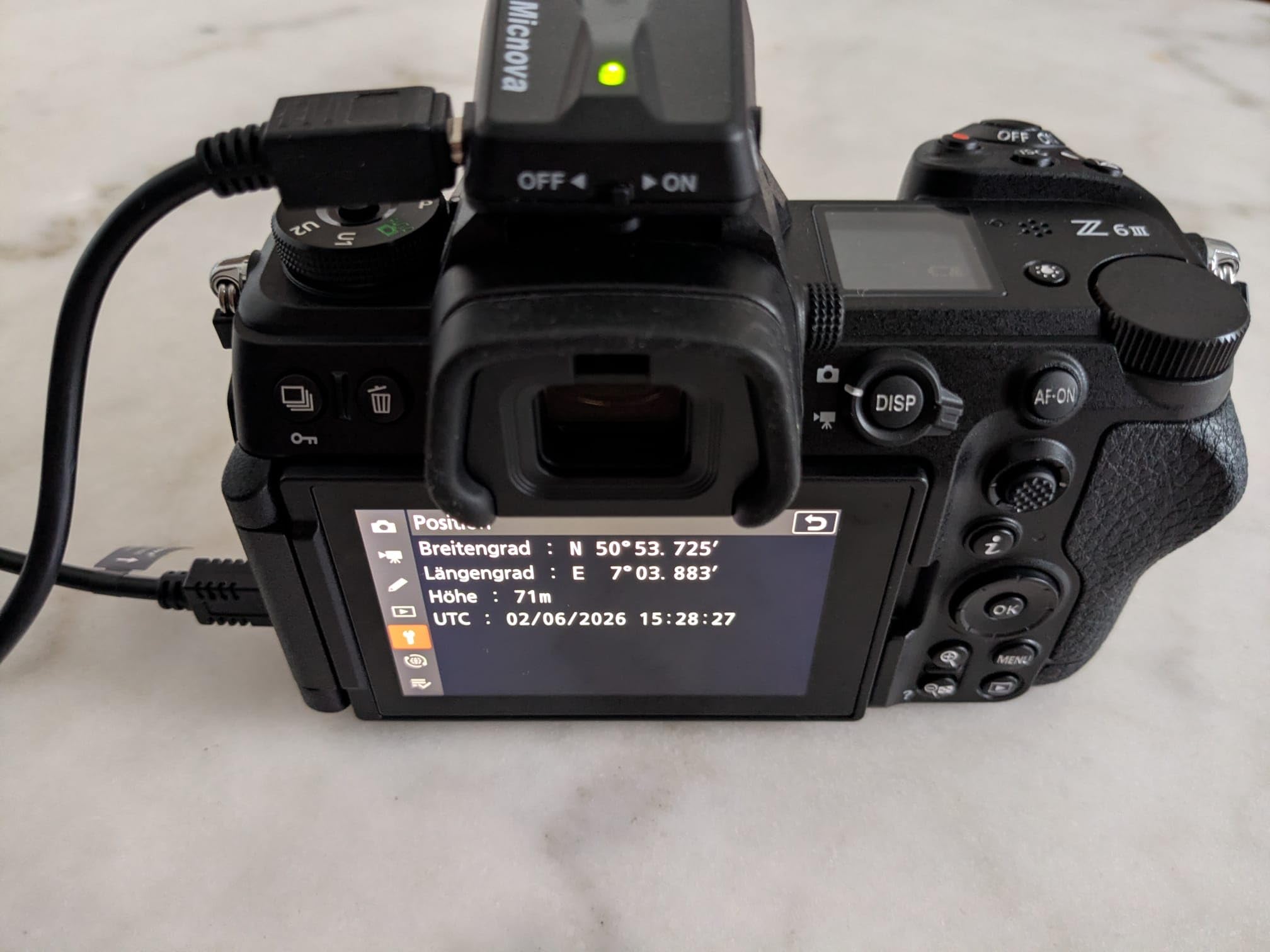 GPS-N Plus Hochpräzise Kamera GPS Empfänger Navigation Geotagging für Nikon
