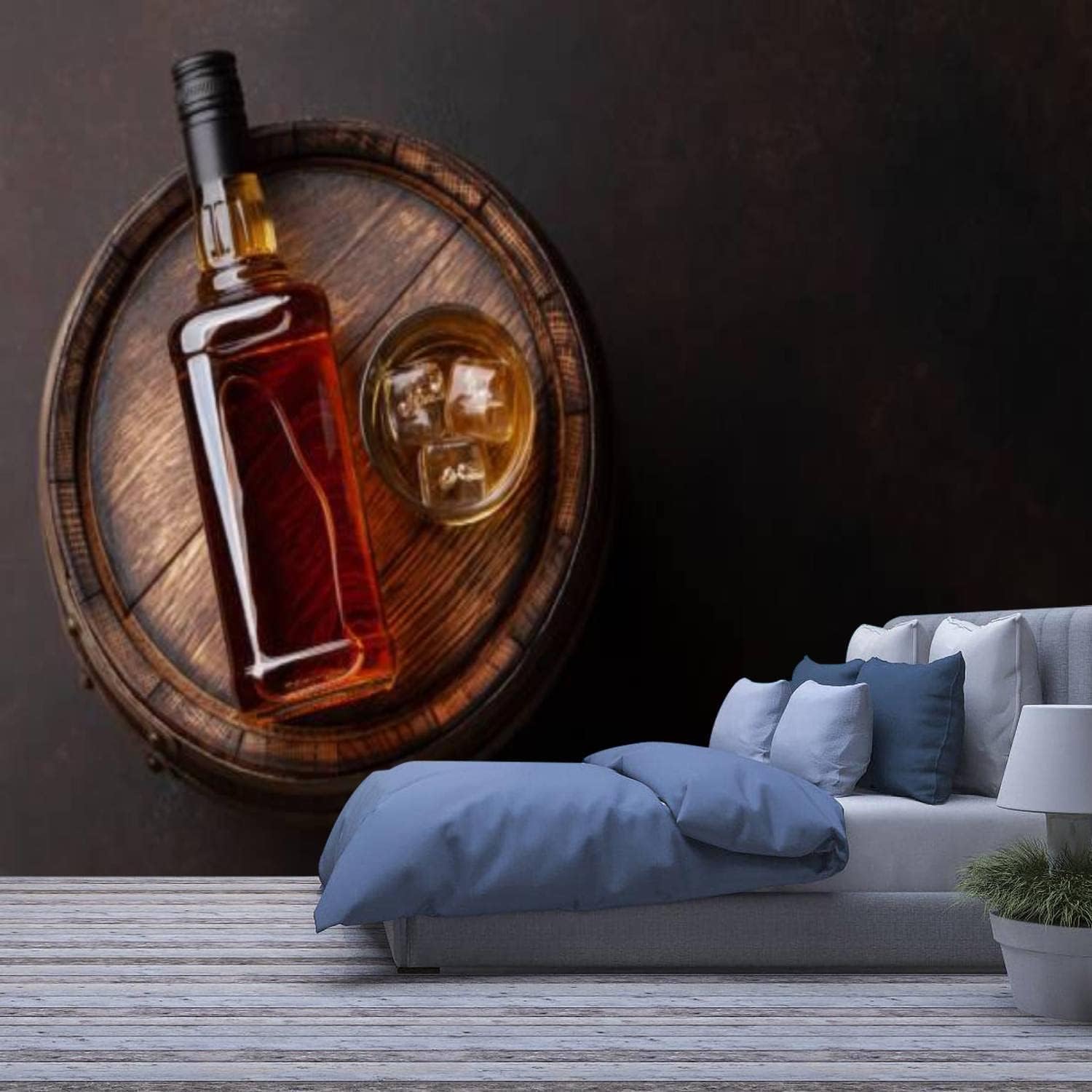 Vaso De Whisky 3D Mural De La Pared Dormitorio Grandes Fondos De Pantalla Sala De Estar De Pelar Y Pegar Fotos Autoadhesivas Comedor Decoración Para El Hogar Oficina Carteles De Pared Art-852515333054