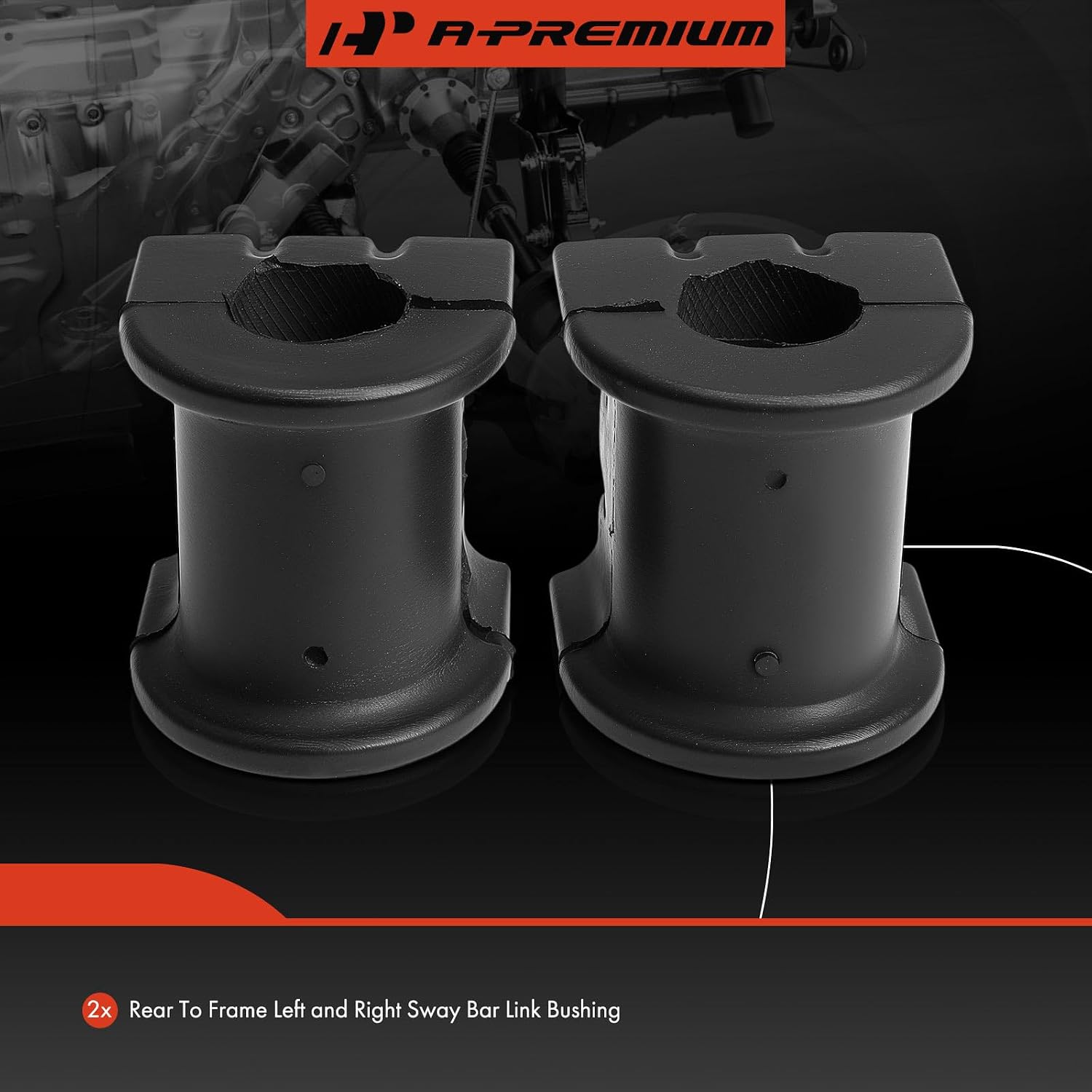 A-Premium 2 x Rear To Frame Sway Bar Bushing Kit, Compatible with Ford Edge 2015-2021 & Lincoln MKZ 2017-2020