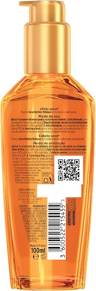L'Oréal Paris Aceite Tratamiento Sublimador Para El Cabello, Para Pelo/Cabelo Seco, Elvive Aceite Extraordinario, 100 ml - 2