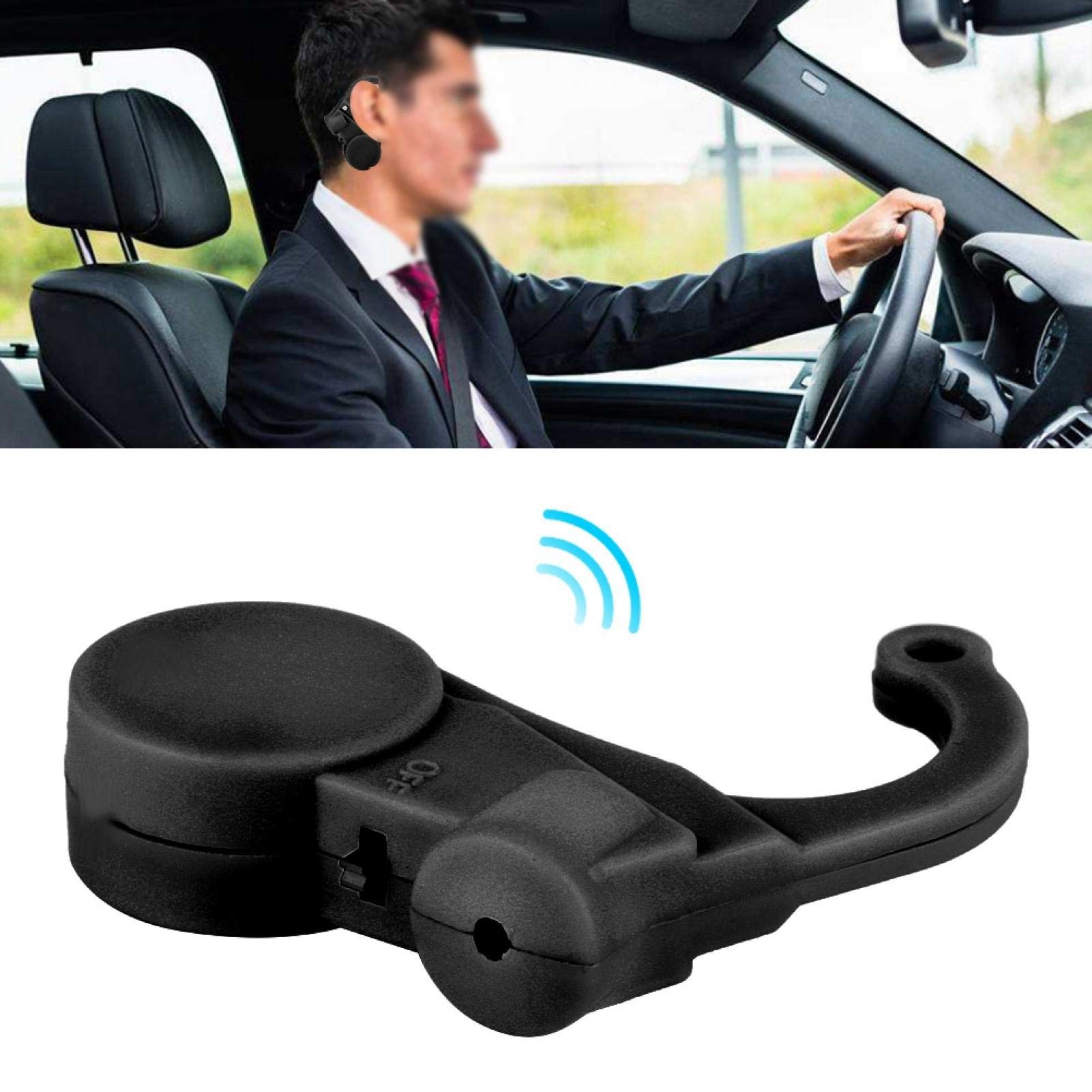 Allarme del sonno del conducente Dispositivo anti-sonno per guida sicura auto appeso all'orecchio Nero