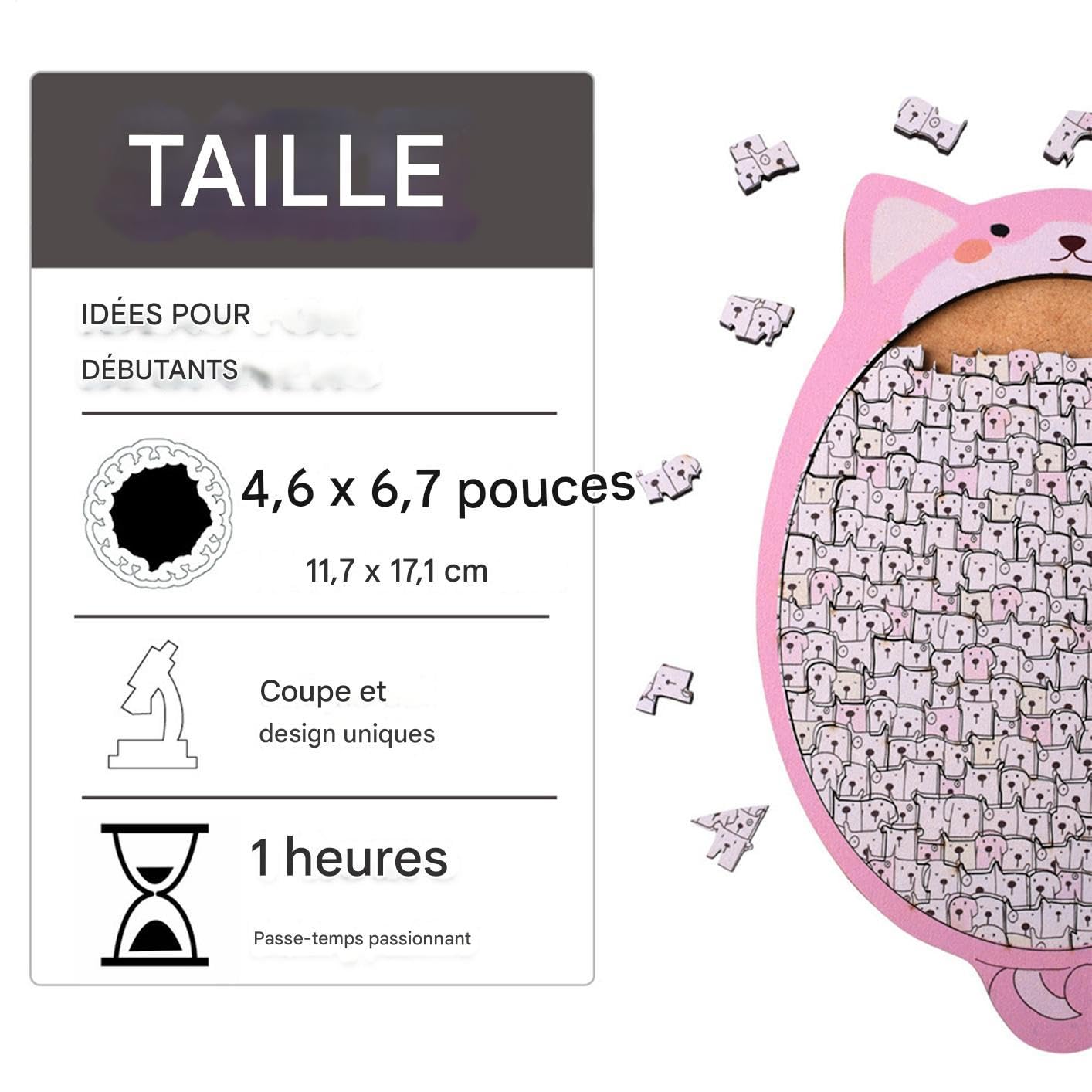 Puzzle Giocattoli Educativi Divertenti In Legno | Puzzle Artistico Di Cucciolo E Giochi Divertenti Per Casa Ufficio Lavoro Scuola Decorazione Domestica Rilassamento Fidanzata