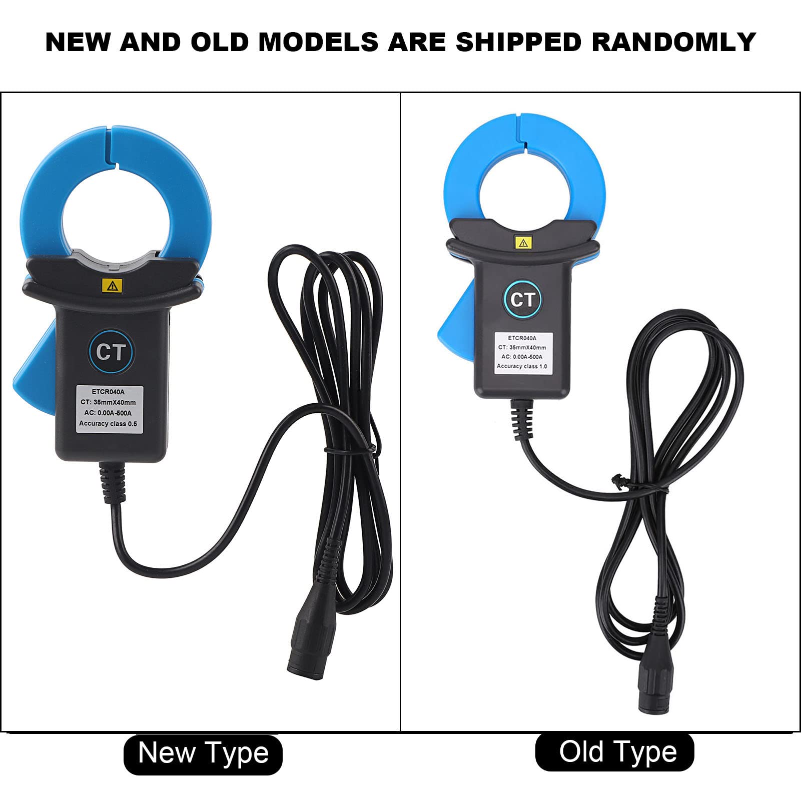 Keenso Sensor de Corriente de Pinza Herramienta Eléctrica de Detección de Fugas de Alta Precisión para Uso Industrial Enchufe BNC Azul para Prueba de Campo (ETCR040A)
