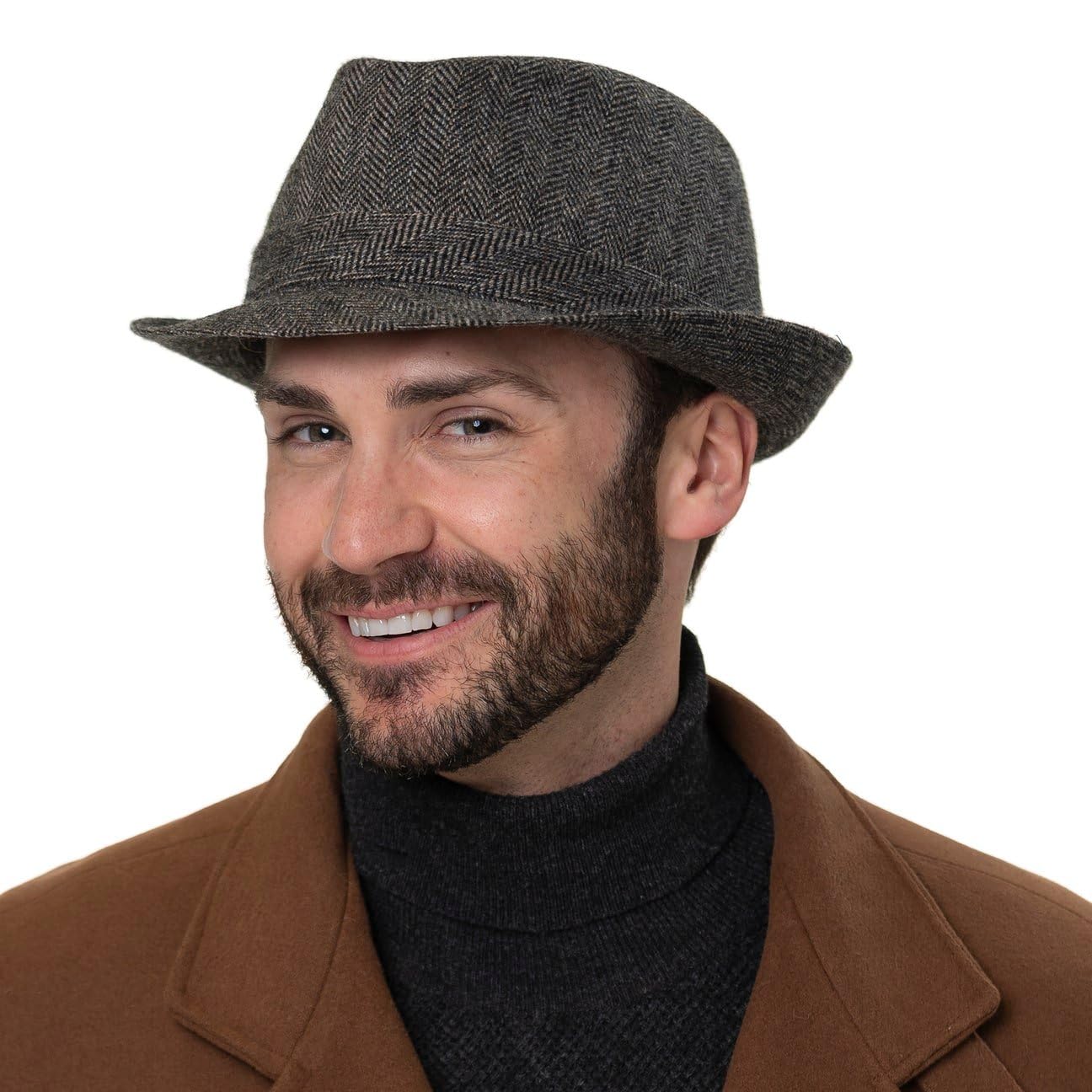 Stetson Teton Trilby Herringbone Wollhut Made in Italy Unisex Herbst Winter