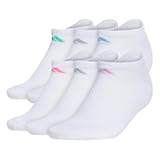 Women's Athletic Cushioned 6-Pack No Show, Socks - No Show Socks for Secure Fit, Cushioned Comfort, Low Profile