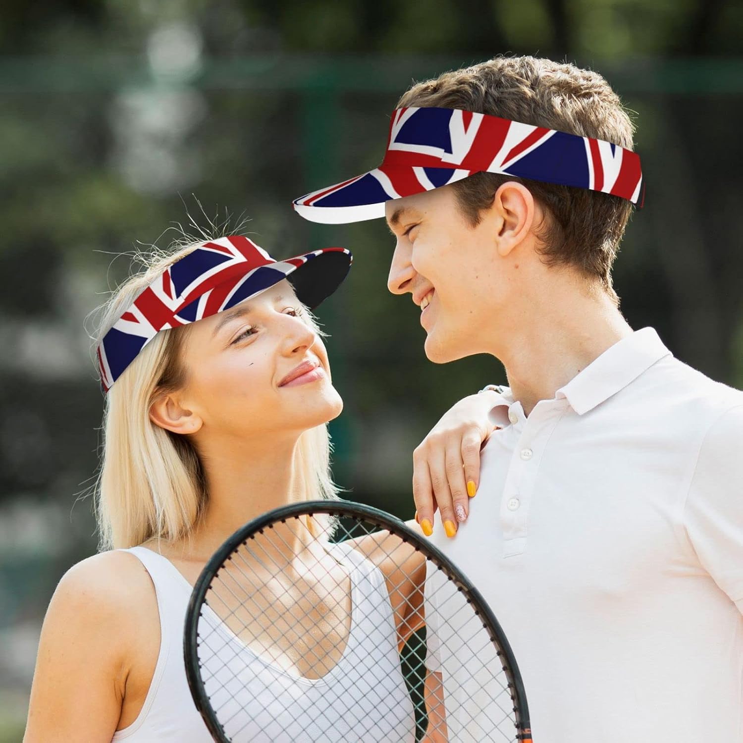 UK British Flag UK British Flag Sport Sun Visor Hats UK Flag Hats Empty Top Baseball Sun Cap for Men and Women - Image 7