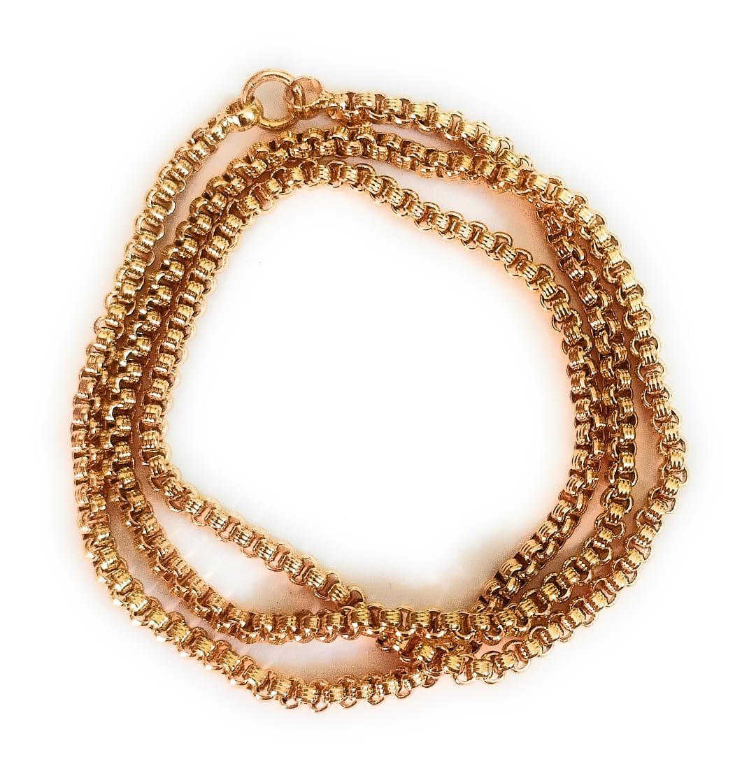 Traditional impon (panchalokha) savitham chain for women (24 inches) (five metal chain)-picture-13