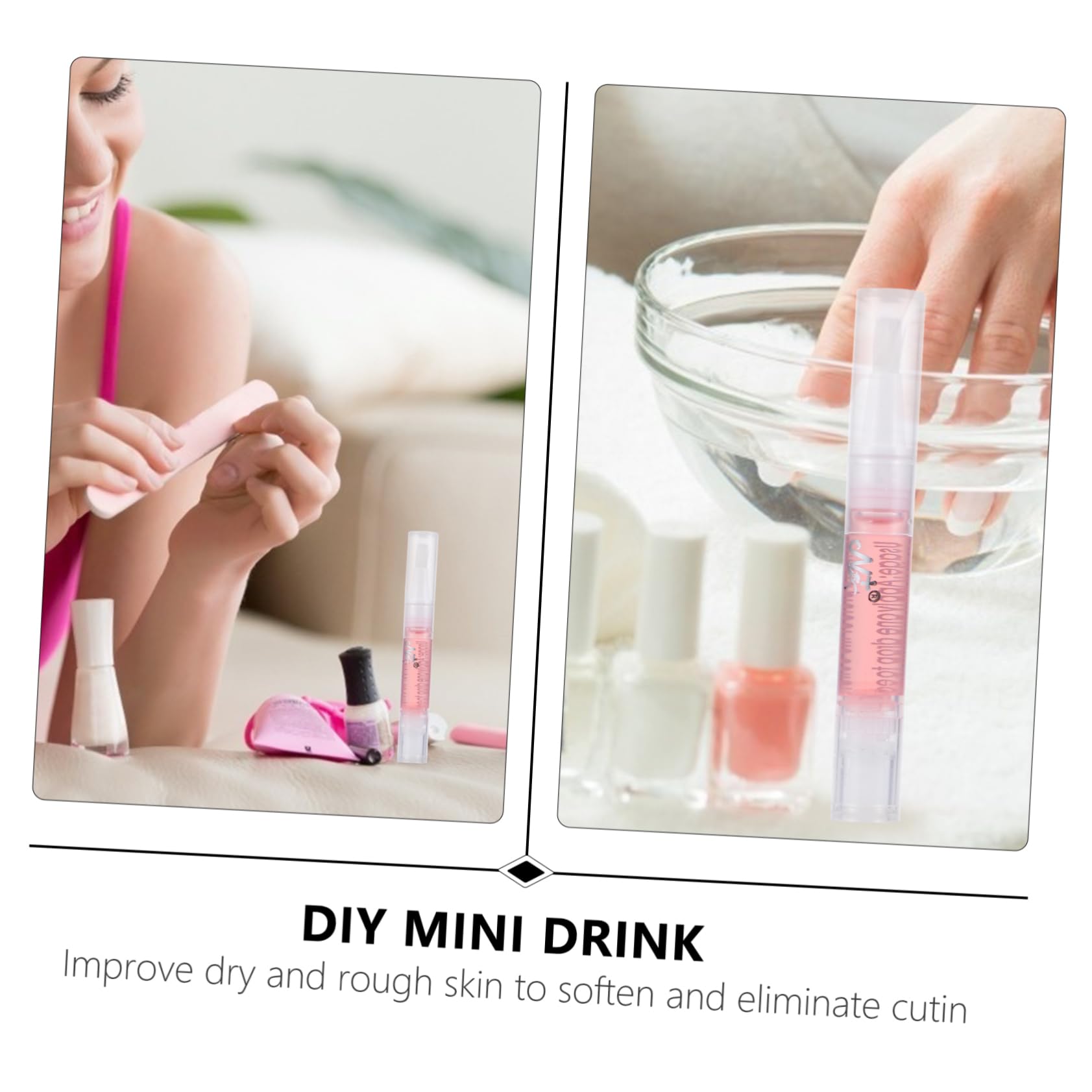 2 Series Aceite Cutículas Nutritivo Bolígrafo Y Manicura Revitalizador De Cutículas Hidratación Y Cuidado 8 Piezas X 2