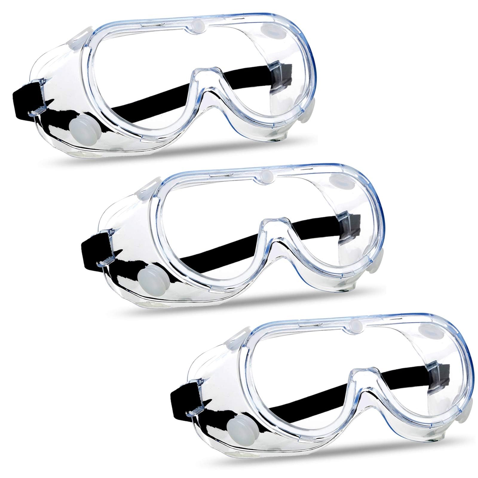 Super More Anti-Fog Protective Safety Goggles Clear Lens Wide-Vision