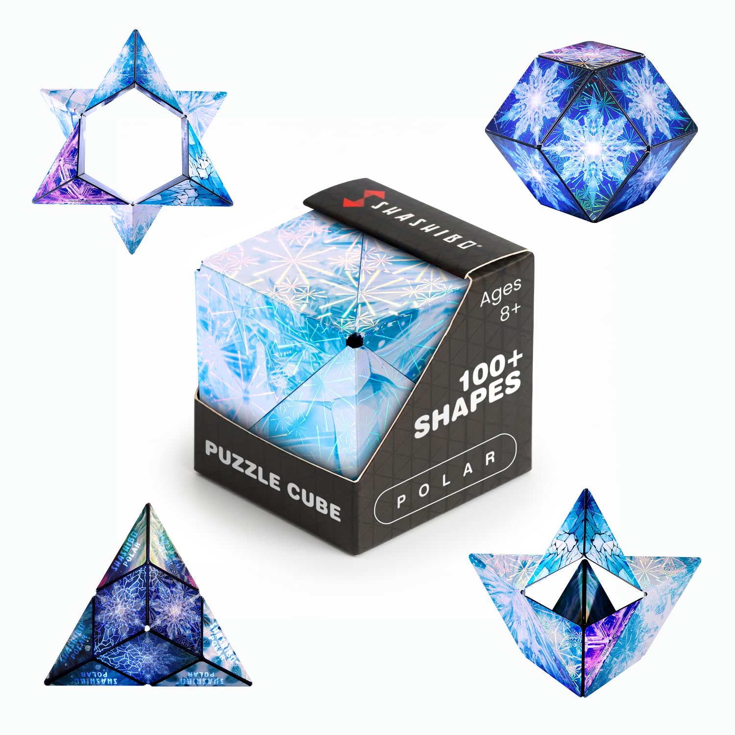 Shashibo DODECA Magnetic Puzzle Cube, Stress Relief Fidget Toy | 100+ Possible Shapes, Sensory Fidget Toy For Adults & Kids, Fun Shape Shifting Puzzle Box For All Ages
