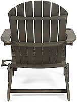 Vista 8 de Christopher Knight Home Cheryl - Silla plegable Adirondack de madera de acacia para exteriores, color gris