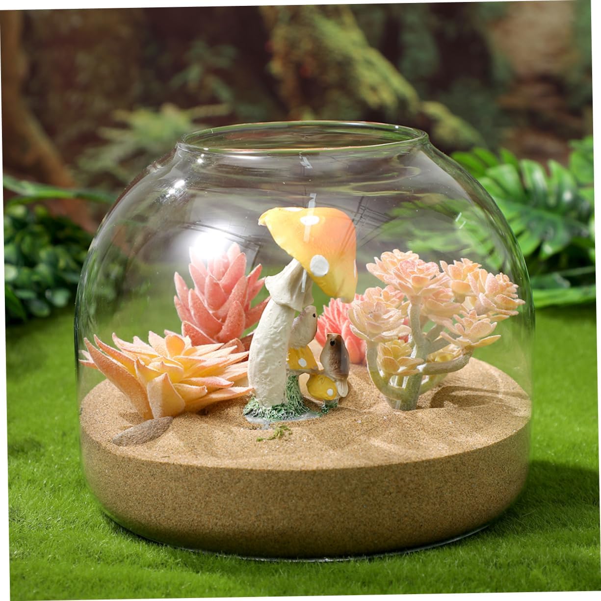 2Pcs Micro Landscape Bottle with Stopper Stylish Glass Terrarium for Home Decor Easy Maintenance for Plant Displays Weddings and Events