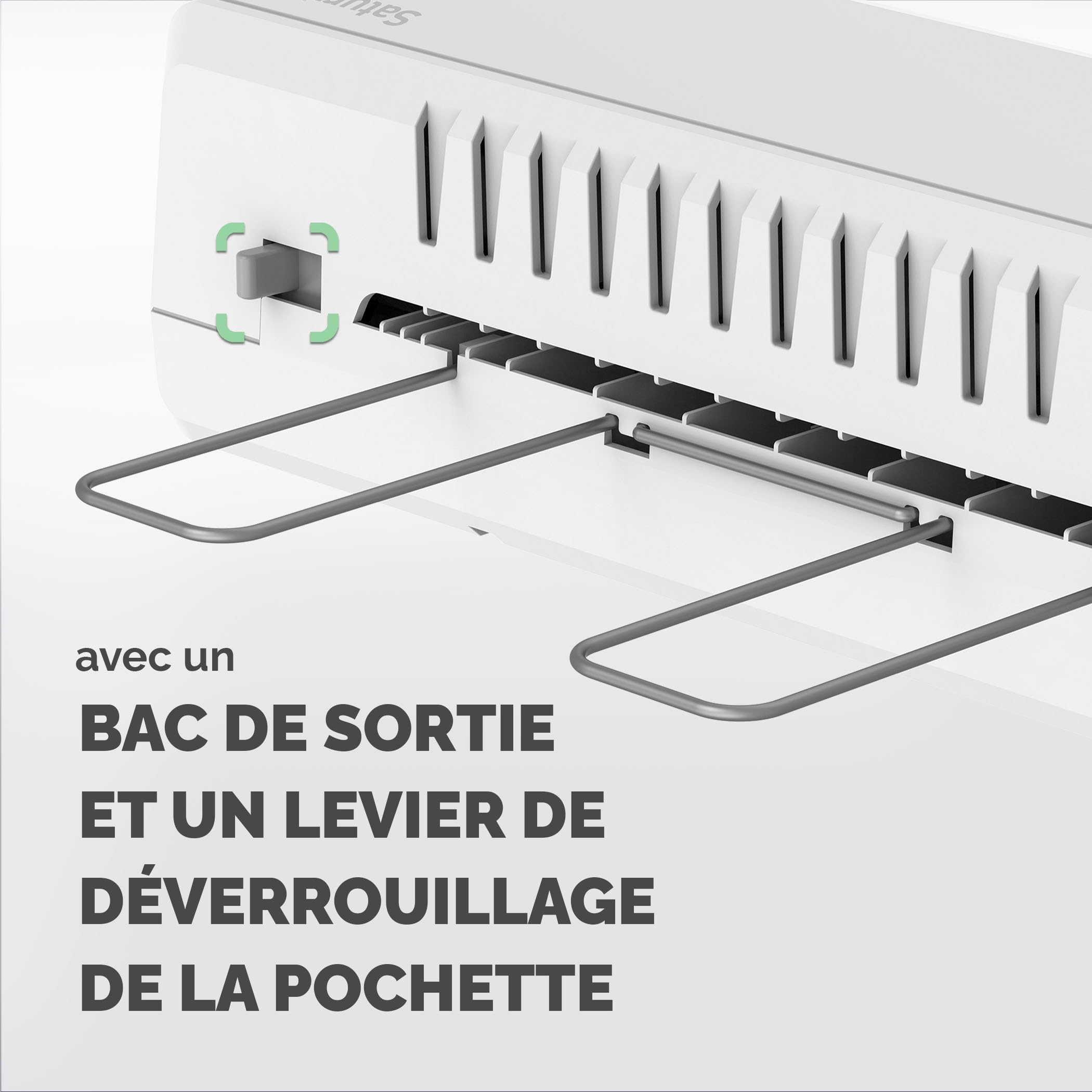 Fellowes Plastifieuse Saturn 3I A4 30cm/min 80-125 microns 3 réglages de température Gris Clair/Noir