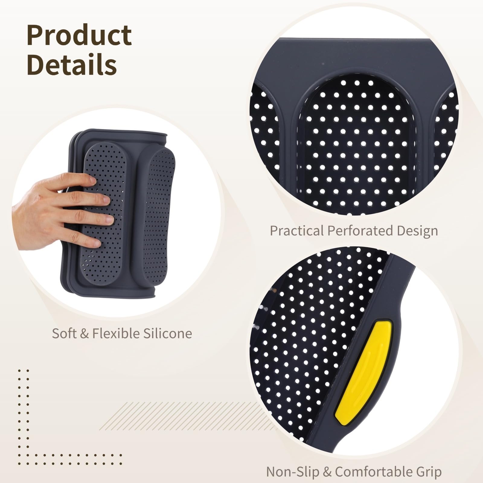 4 Stk. Silikon Baguette Backformen Set, perforierte französische Brotformen mit 9 und 4 Mulden, antihaft Silikon Backblech für Brot und Gebäck, mit Spatel und Ölpinsel