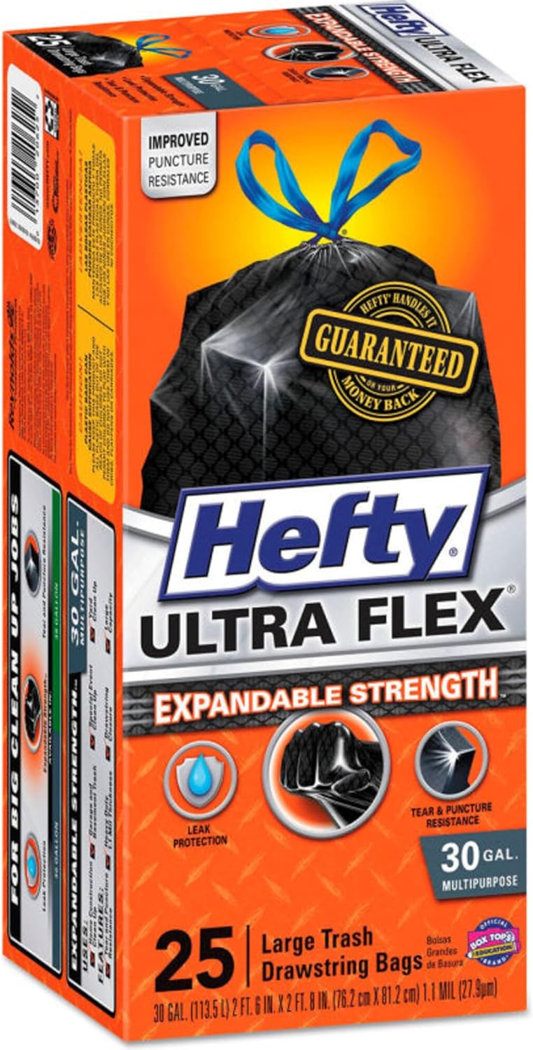 HEFTY BAG 30GAL 25CTFLEX