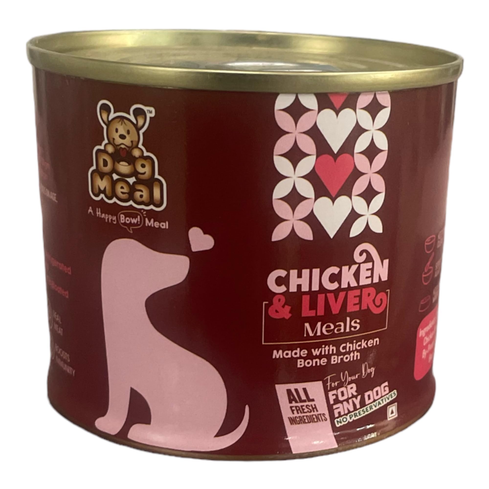 Dog Meal | Chicken and Liver Meals | 200gm Each (Pack of 4 cans) | Bone Broth for Dogs | Ready to Eat | Wet Dog Food | All Dogs | Adult Dog Food | Real Chicken and Liver | Preservative Free (B0CZTK7HR9) Amazon Price History, Amazon Price Tracker