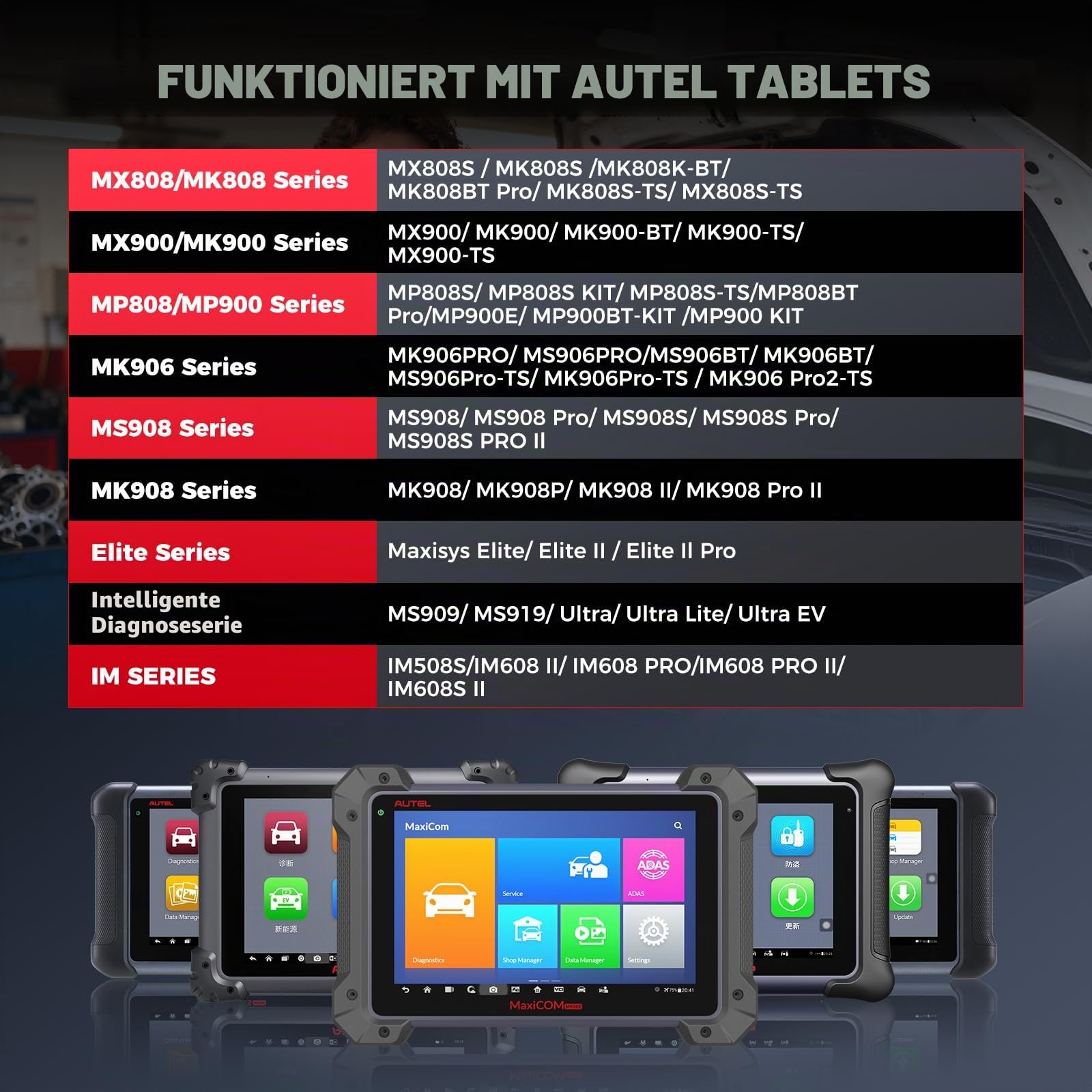 Autel MaxiVideo MV108S Digitale Inspektionskamera, 2026 Aktualisiert von MV108 MV105S, 8,5mm USB Endoskopkamera, IP67 Wasserdicht, 1920P HD Rohrkamera, 1M Flexible Kabel für Autel Kfz Werkzeug & PCs