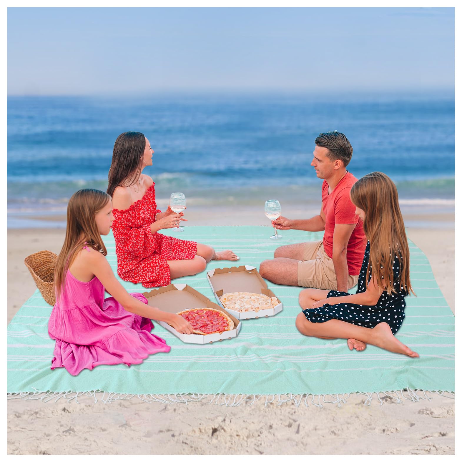 Giant Turkish Beach Towel Blanket Extra Large Boho Cotton Throw Blanket Pool Cloud Towel Quick Dry Sand Free Microfiber Sandrpoof Adult Women Lightweight Oversized Xl Xll Big Jumbo Wide 2 Person Size