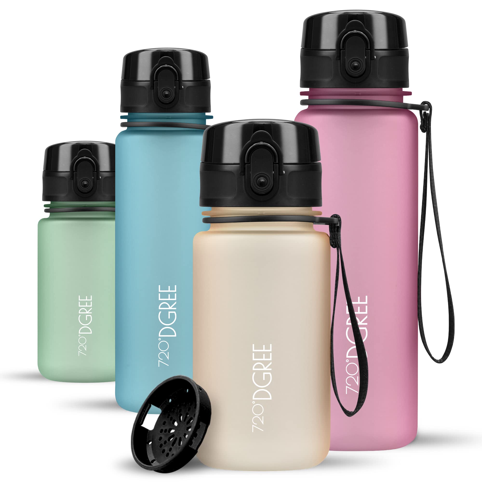 720°DGREE Botella uberBottle + colador – 350 ml, 500 ml, 650 ml, 1000 ml, 1,5 l, 2 l – Sin BPA – Botella de agua para deportes, escuela, niños, fitness, gimnasio, bicicleta, exterior – ligera — view 32