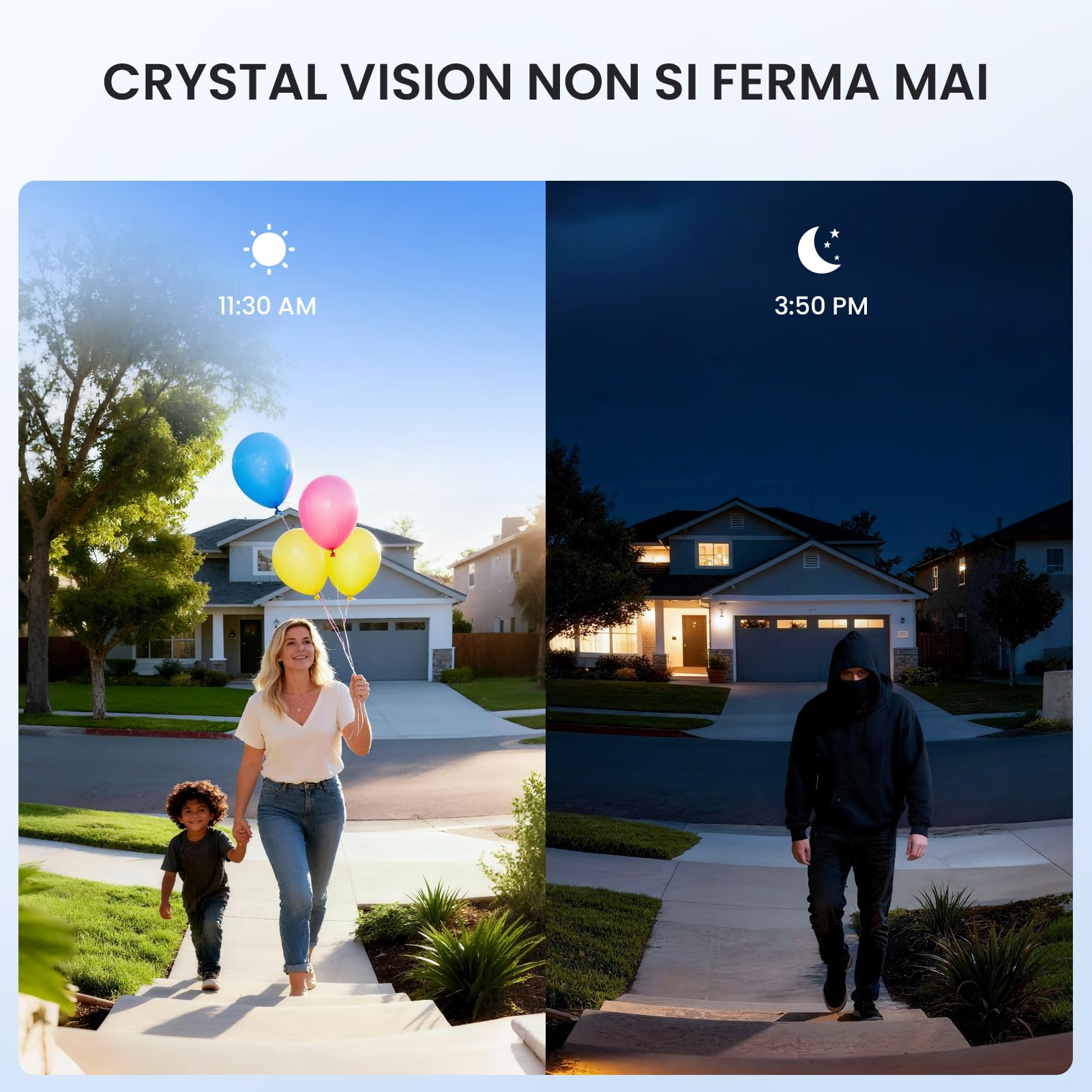 ieGeek Videocitofono Wifi 2K con IP66 Impermeabile, Videocitofono Senza Fili con Visione Notturna, Batteria Ricaricabile, Rilevamento Intelligente, per Casa o Azienda, Alexa Compatibile (Bianco)