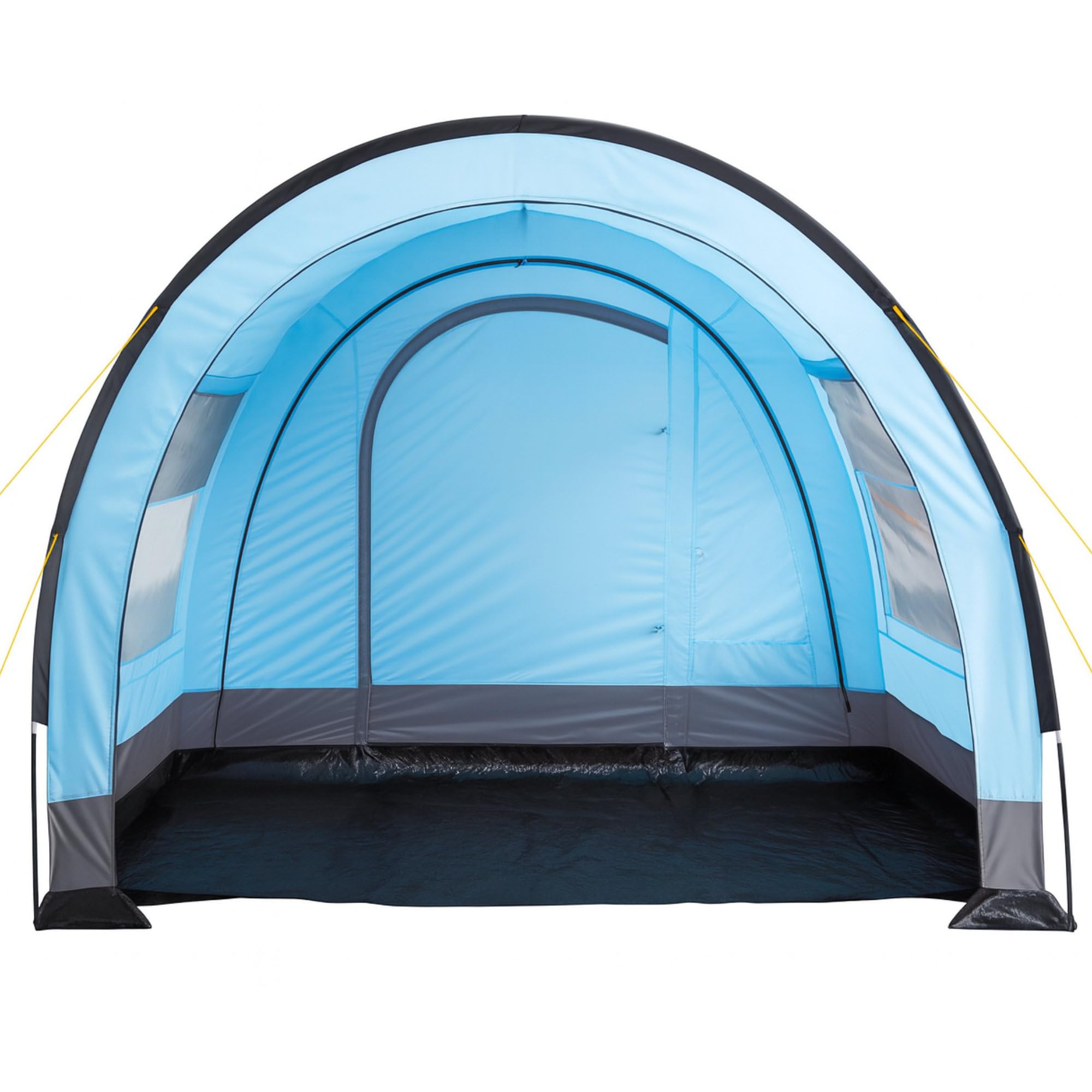 CampFeuer Zelt Relax4 für 4 Personen | Variables Tunnelzelt mit großem Vorraum, 5000 mm Wassersäule | Abtrennbare Schlafkabine | Gruppenzelt, Campingzelt, Familienzelt
