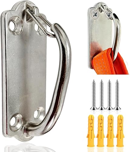 Miniatura 10 de Soporte de pared para correa retráctil resistente, estación de estacionamiento segura para perros para comodidad de manos libres, gancho de amarre a