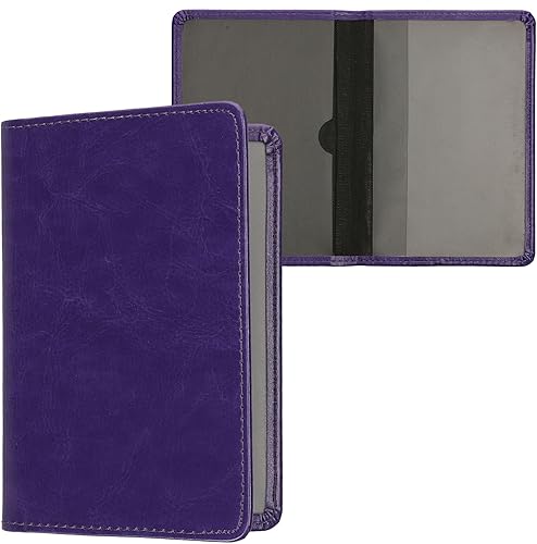 Miniatura 26 de kwmobile - Soporte para documentos del automóvil y tarjetas para documentos de vehículos y tarjetas, cuero sintético, color negro Menta,Menta