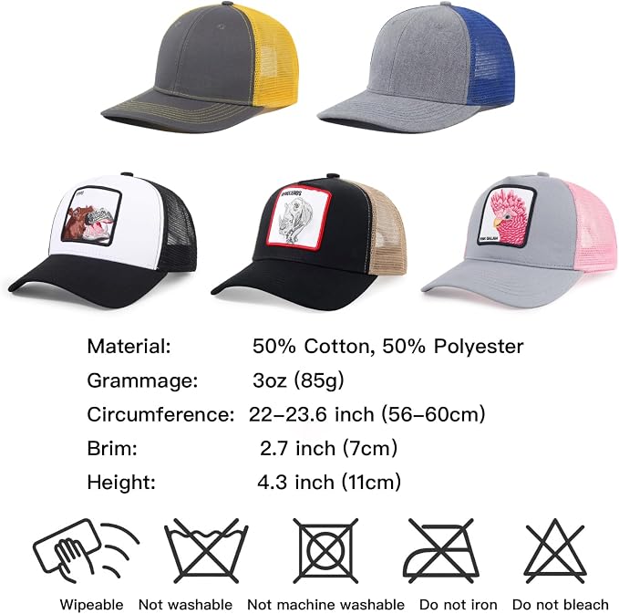 Gorra Trucker unisex con parche bordado miniatura 7