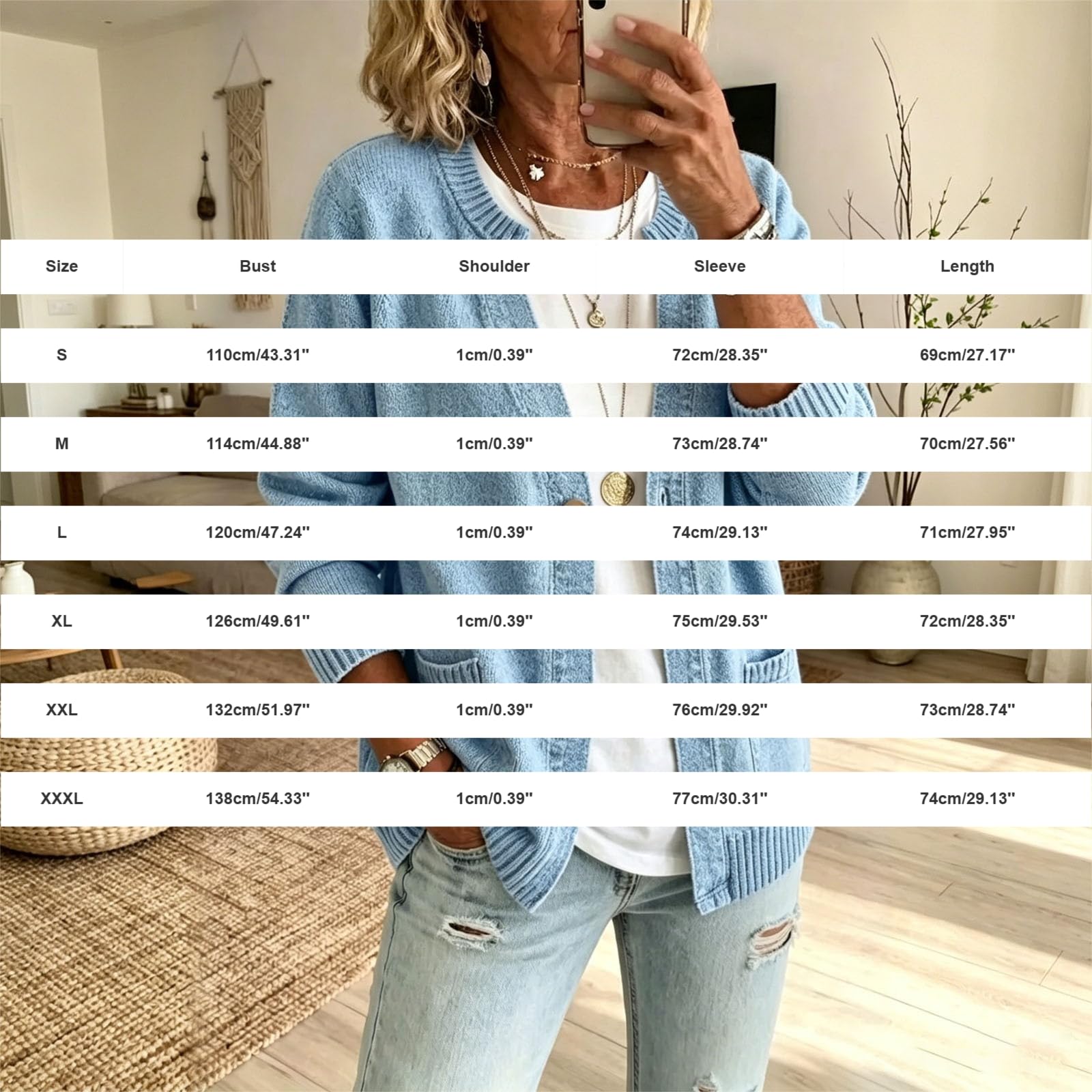 Generisch Cardigan léger pour femme, élégant, léger, décontracté