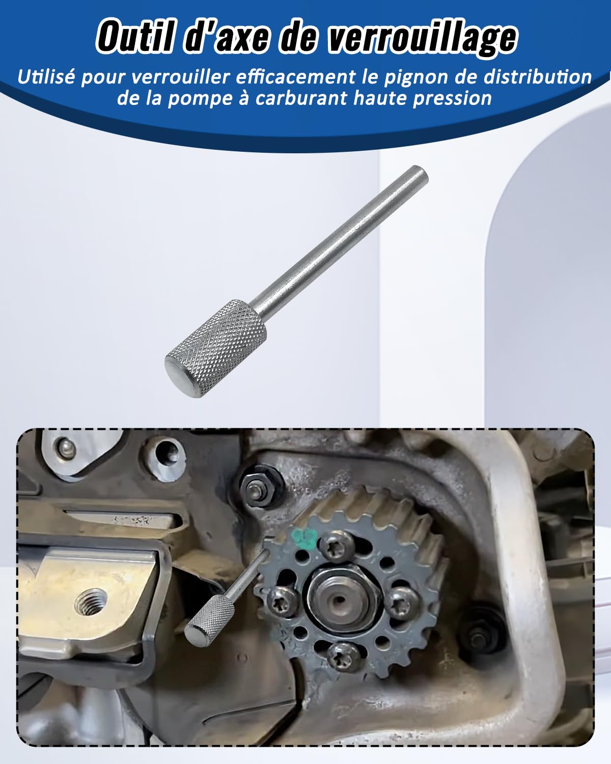Outil de Calage Distribution Moteur Compatible avec Volvo S60 S80 S90 V40 V60 V70 V90 XC40 XC60 XC70 XC90 2.0D D4204T, Kit de Maintien de poulie de Vilebrequin remplaçant Le 9997495