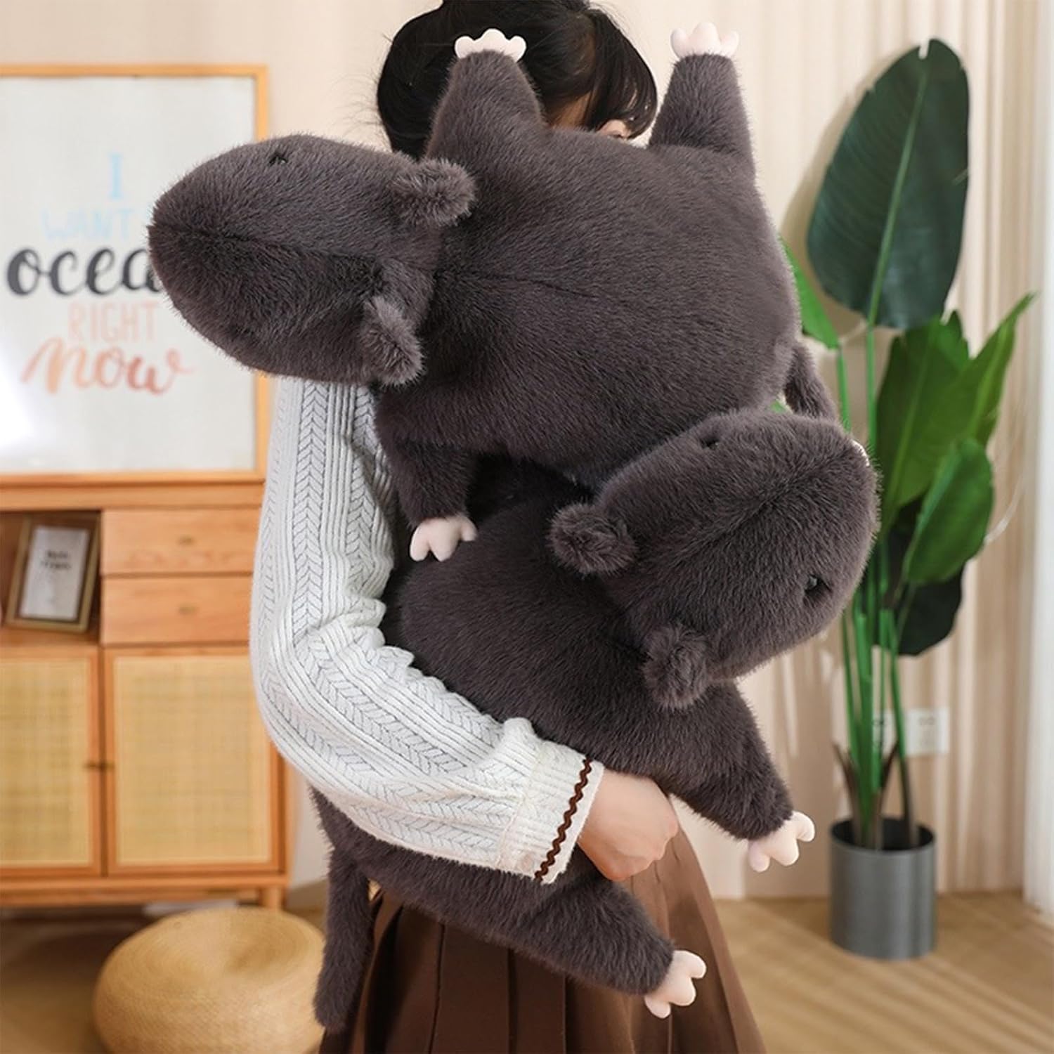 Hofun4U Mouse Stuffed Animal, Rat Plush Pillow, Mouse Stuffed Plush Toy, Gift for Kids Adults (19 inch)
