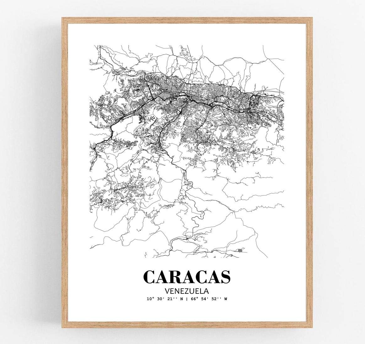 Affiche Caracas Venezuela Eleville Wgn285 souvenir de voyage décoration moderne