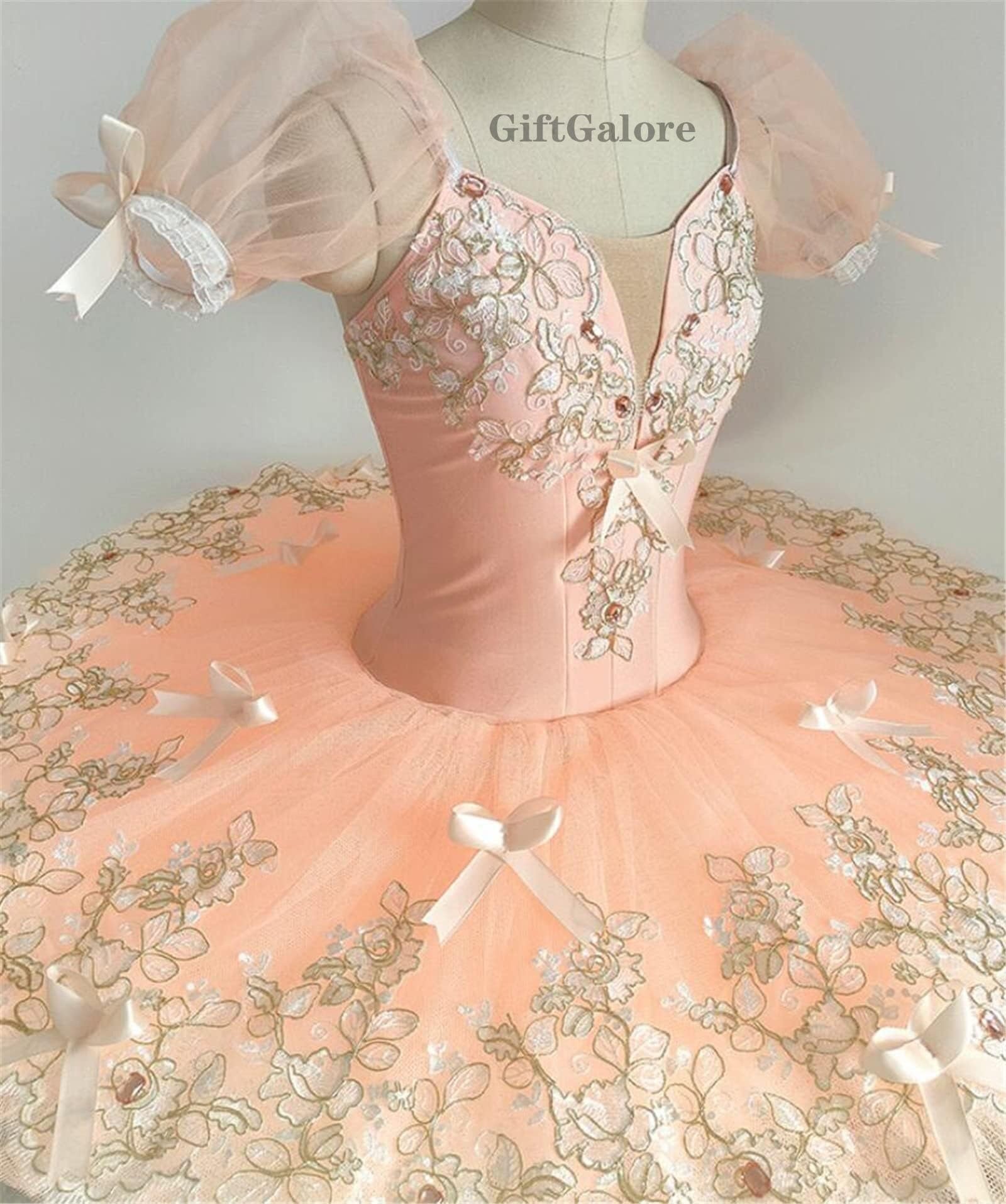 Profesional vestido de tutú de ballet para las niñas en las flores, las mujeres y los niños del plato, la danza de la etapa de competencia de disfraces