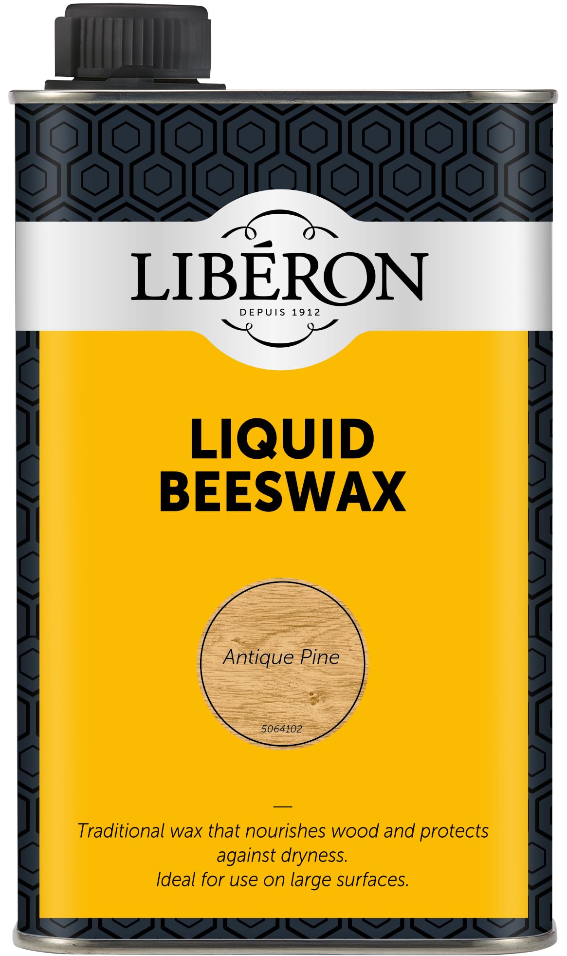 Libéron Liquid Beeswax for Wood Furniture, Antique Pine, 500ml