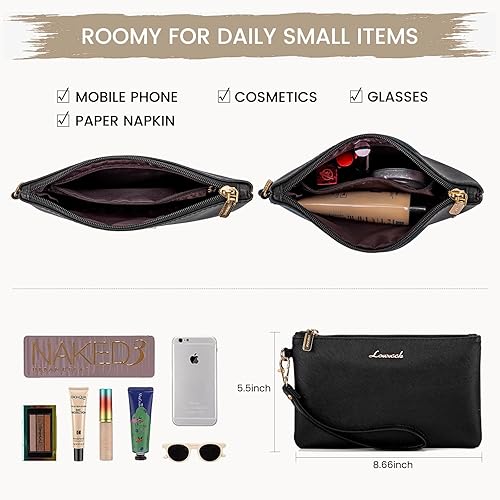Miniatura 7 de LOVEVOOK Bolsa para laptop para mujer, bolsas de trabajo de 15.6 pulgadas para mujer, bolsa impermeable para computadora, bolsa de mano para laptop,